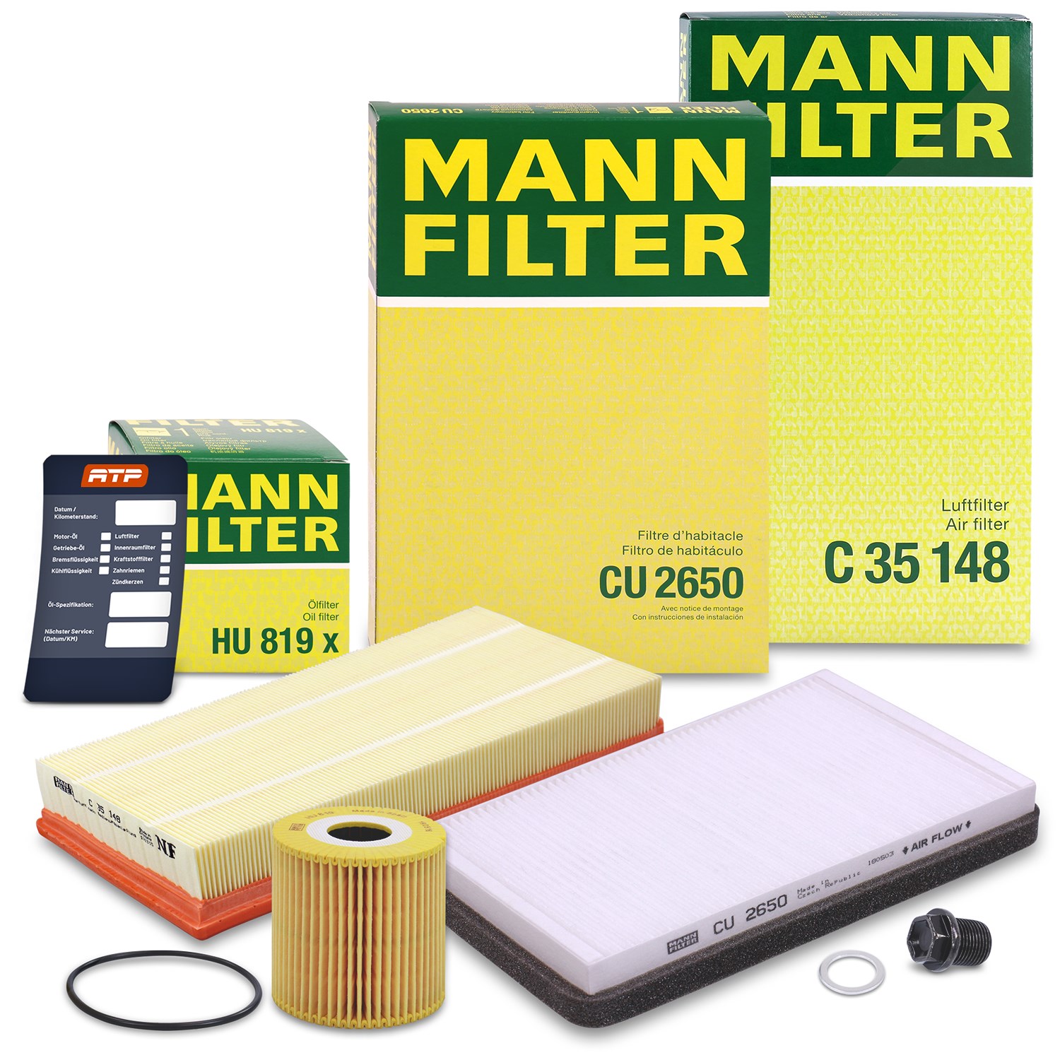 Mann-filter Inspektionspaket Filtersatz SET A [Hersteller-Nr. 10493080] für Volvo