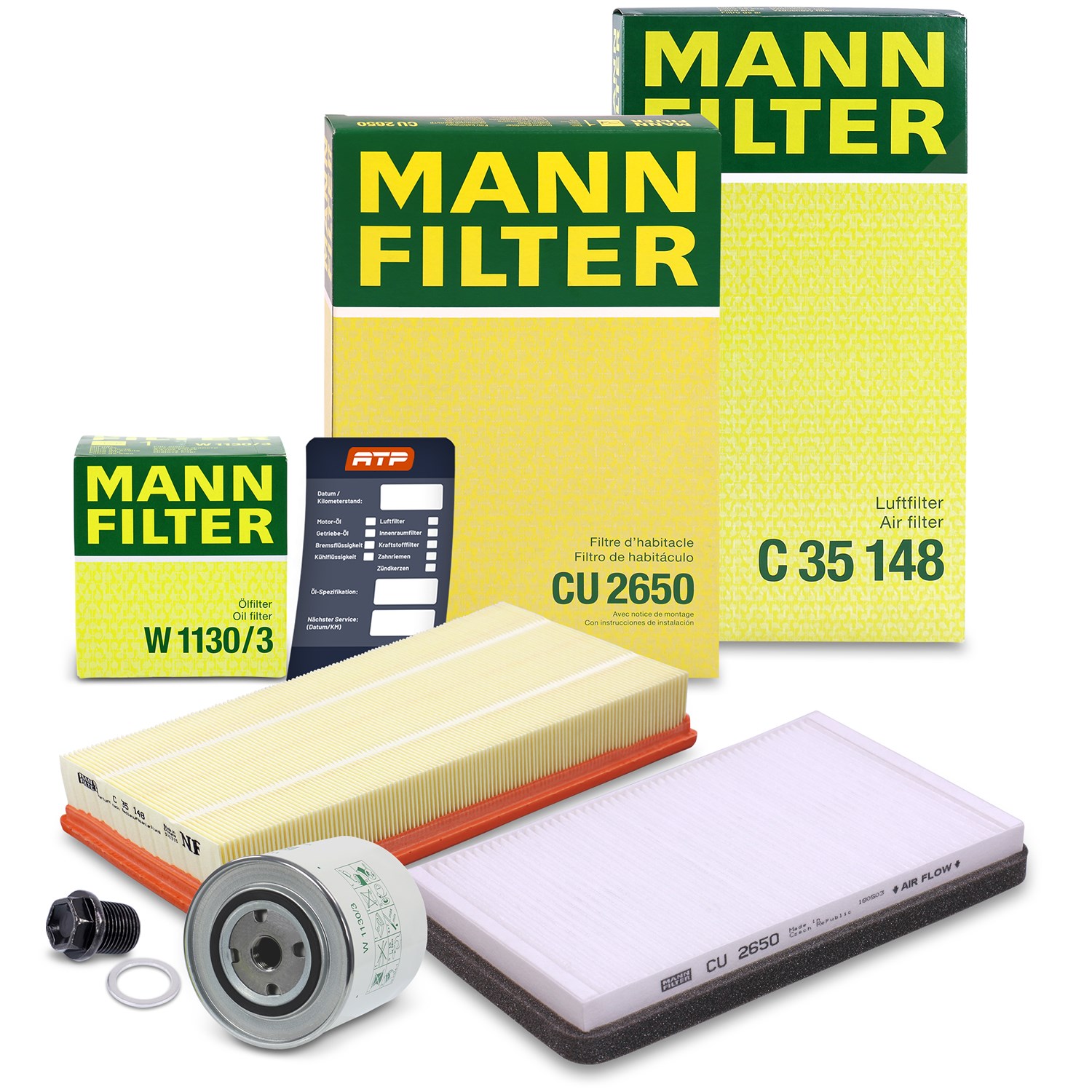 Mann-filter Inspektionspaket Filtersatz SET A [Hersteller-Nr. 10493081] für Volvo