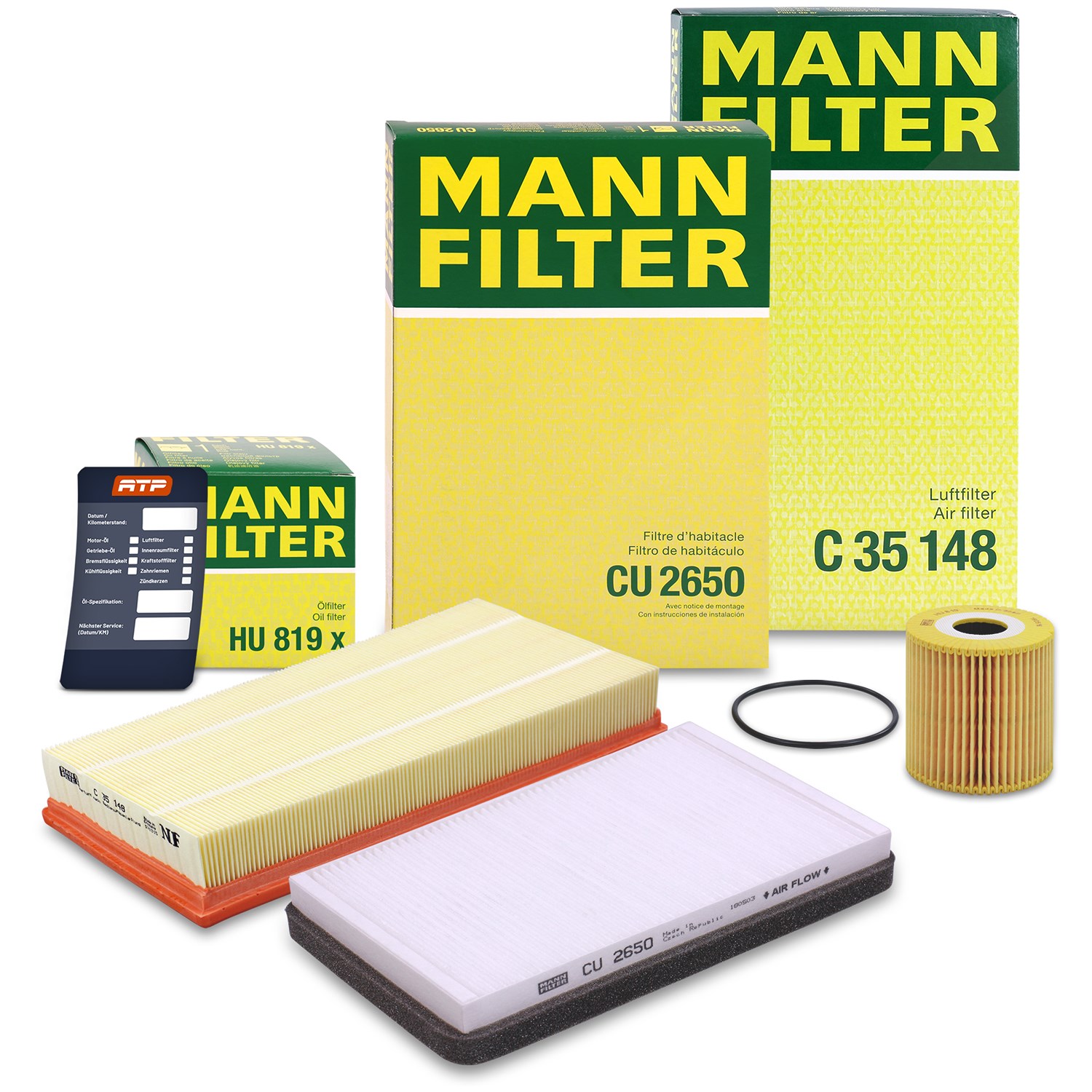 Mann-filter Inspektionspaket Filtersatz SET A [Hersteller-Nr. 10493082] für Volvo