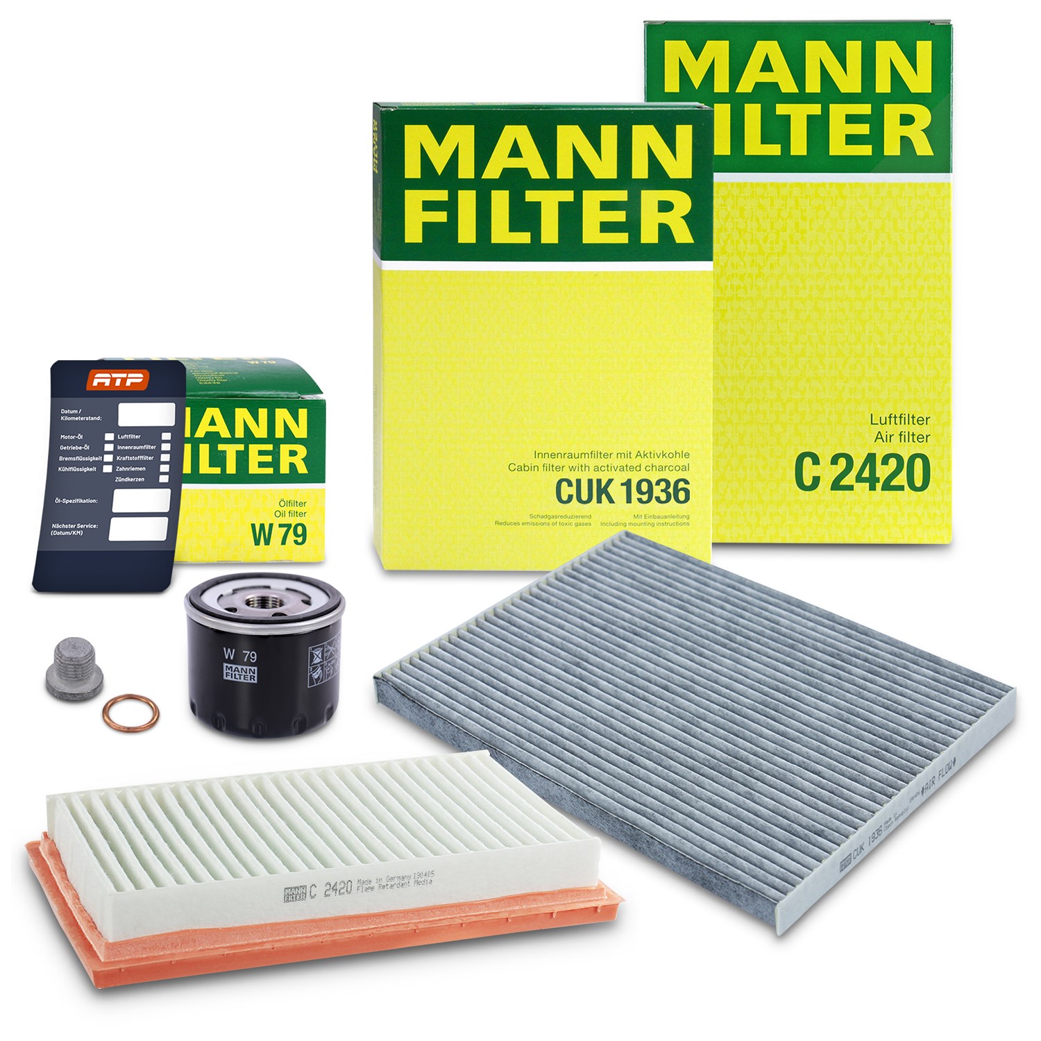 Mann-filter Inspektionspaket Filtersatz SET A [Hersteller-Nr. 10493083] für Nissan