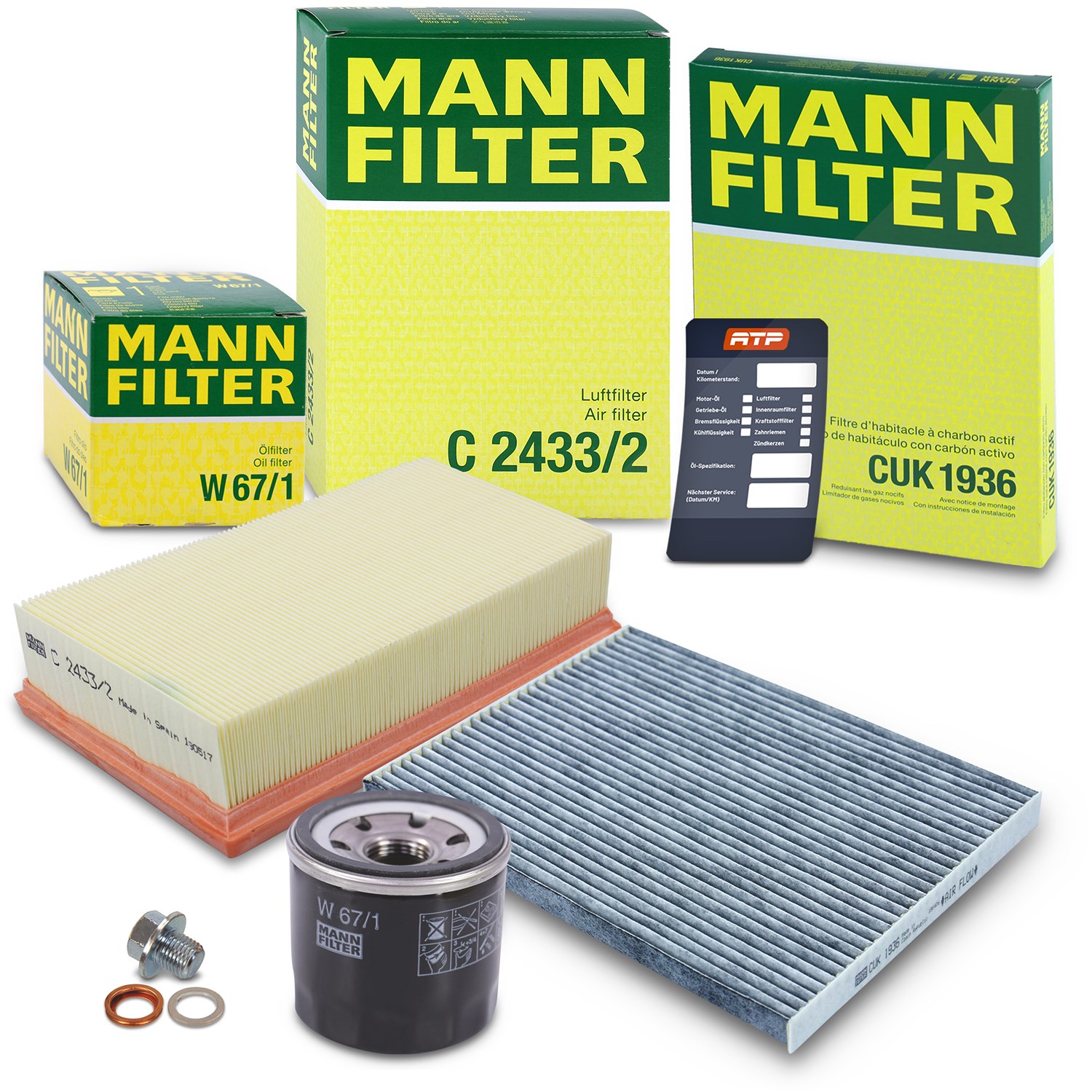 Mann-filter Inspektionspaket Filtersatz SET A [Hersteller-Nr. 10493084] für Nissan