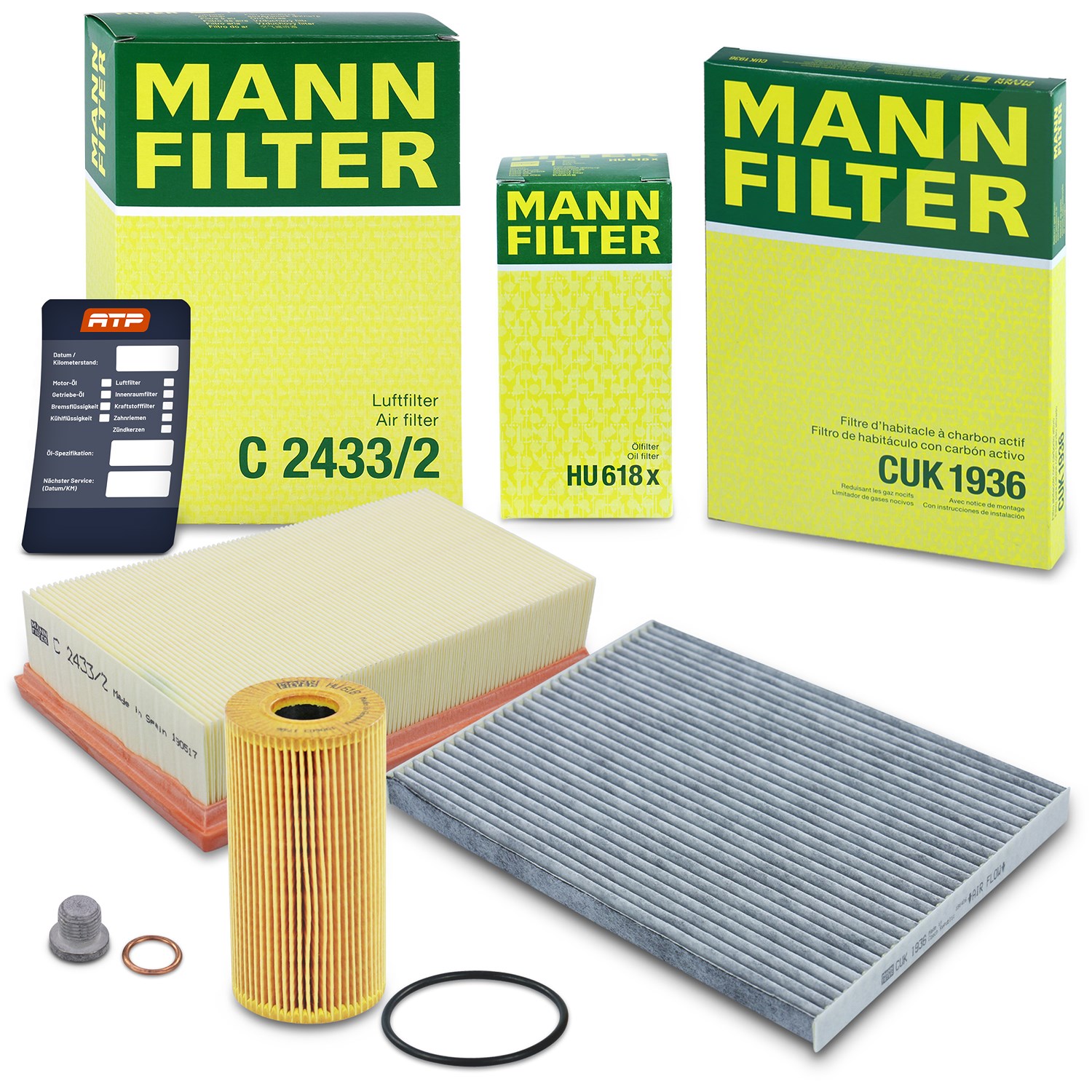 Mann-filter Inspektionspaket Filtersatz SET A [Hersteller-Nr. 10493085] für Nissan