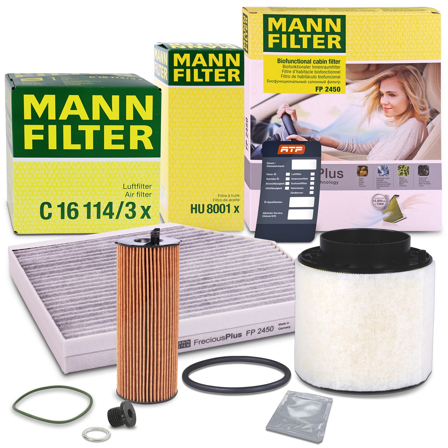 Mann-filter Inspektionspaket Filtersatz SET A [Hersteller-Nr. 10493094] für Audi