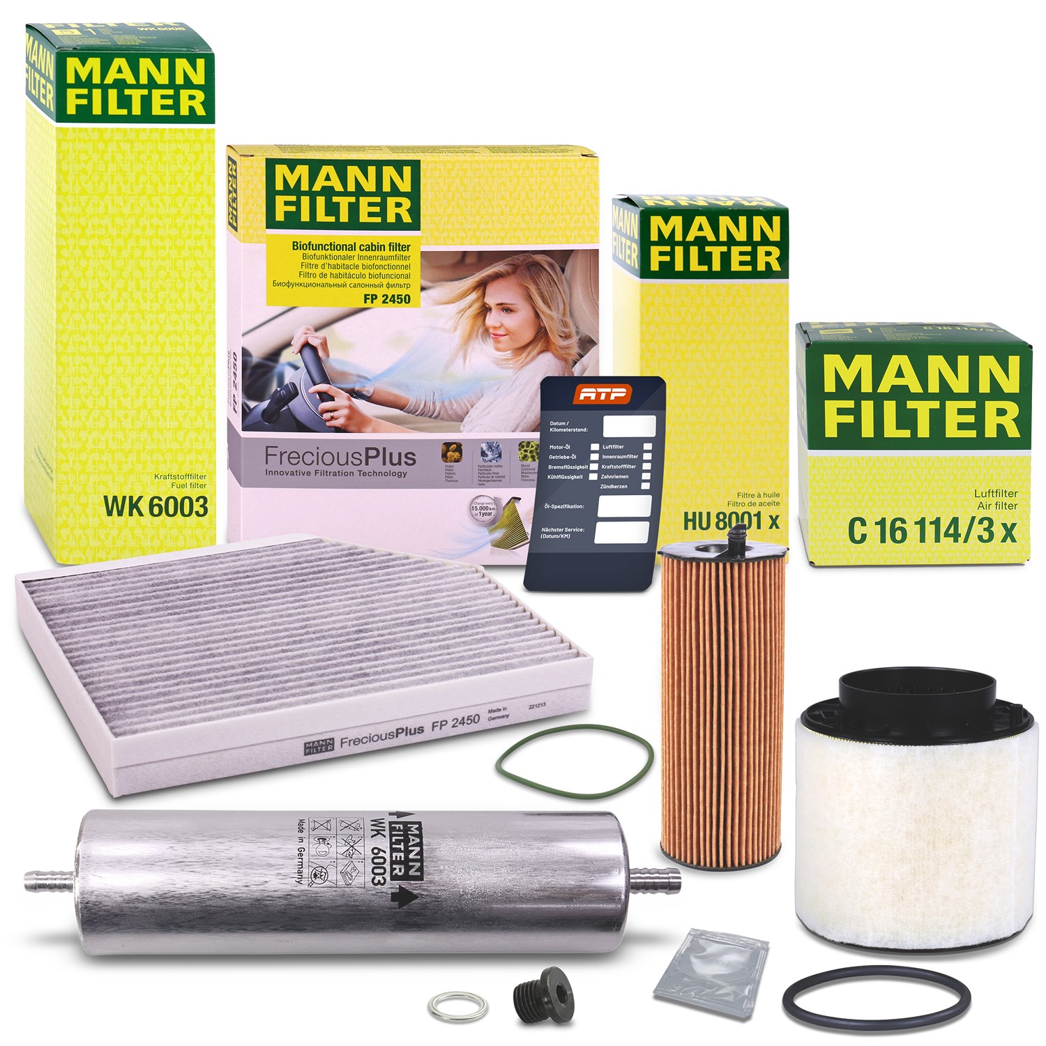 Mann-filter Inspektionspaket Filtersatz SET B [Hersteller-Nr. 10493095] für Audi
