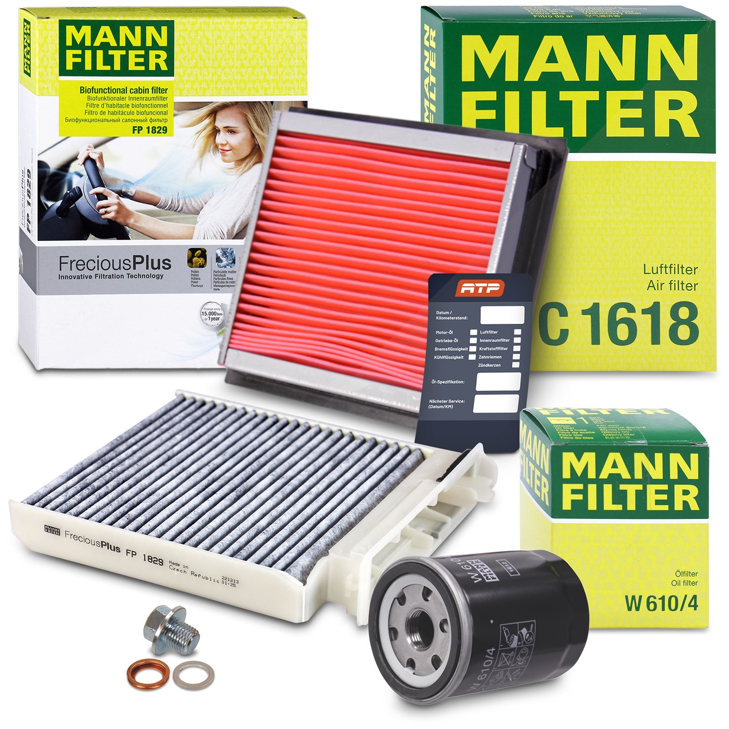 Mann-filter Inspektionspaket Filtersatz SET A [Hersteller-Nr. 10493100] für Nissan