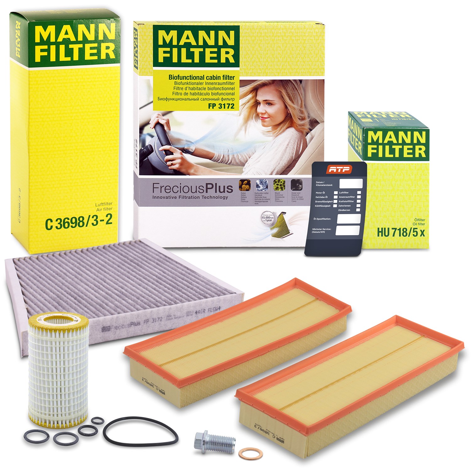 Mann-filter Inspektionspaket Filtersatz SET A [Hersteller-Nr. 10493117] für Mercedes-Benz