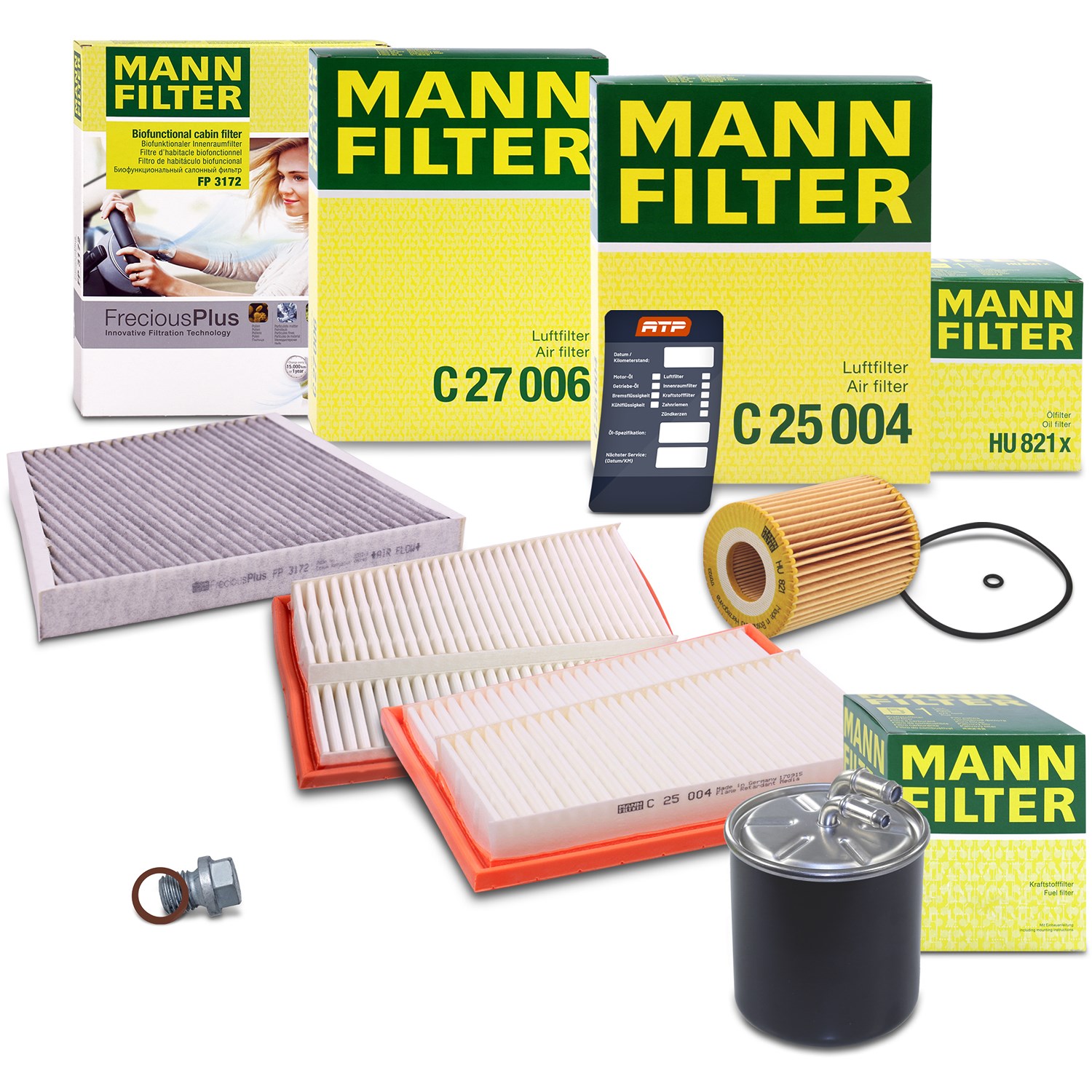 Mann-filter Inspektionspaket Filtersatz SET B [Hersteller-Nr. 10493118] für Mercedes-Benz