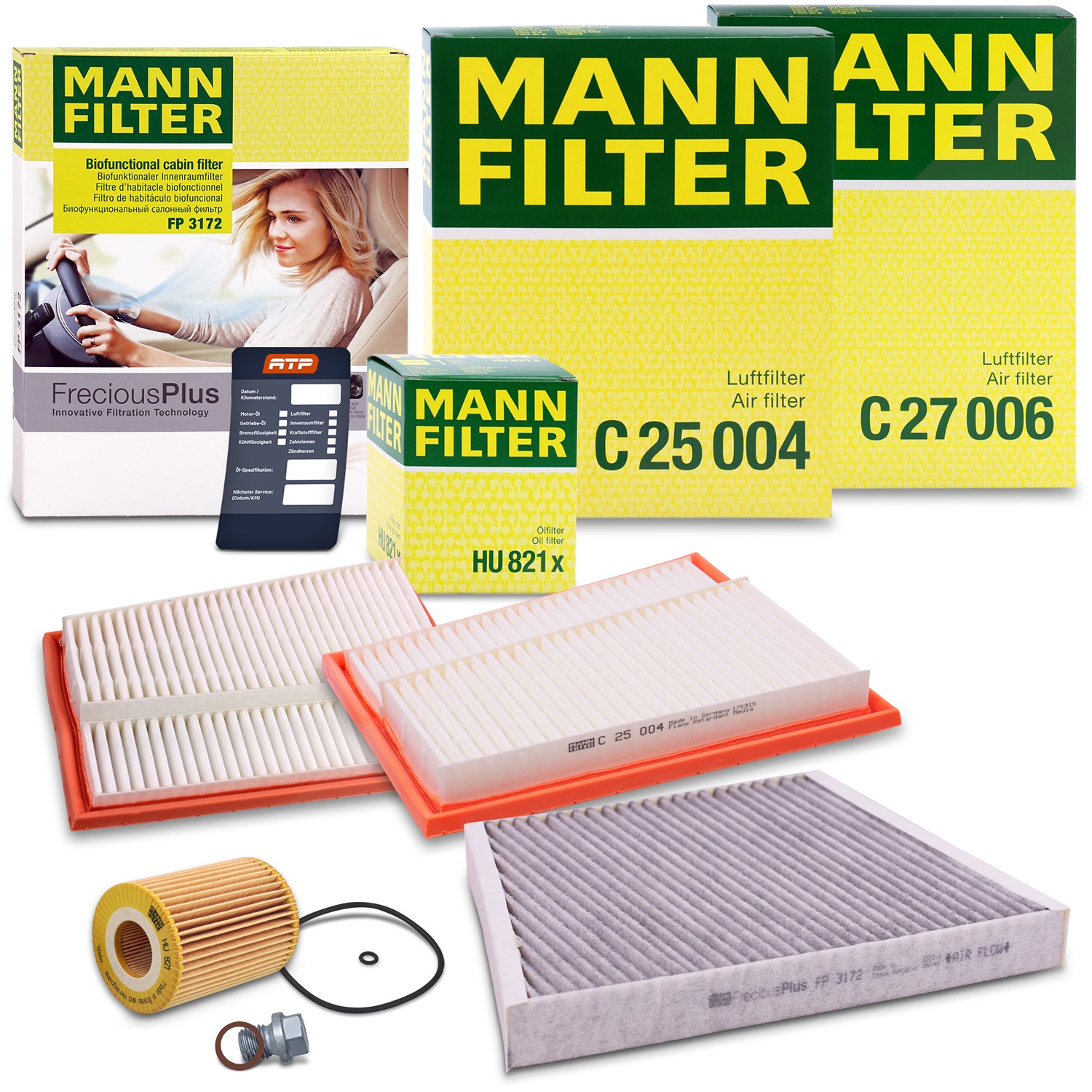 Mann-filter Inspektionspaket Filtersatz SET A [Hersteller-Nr. 10493119] für Mercedes-Benz