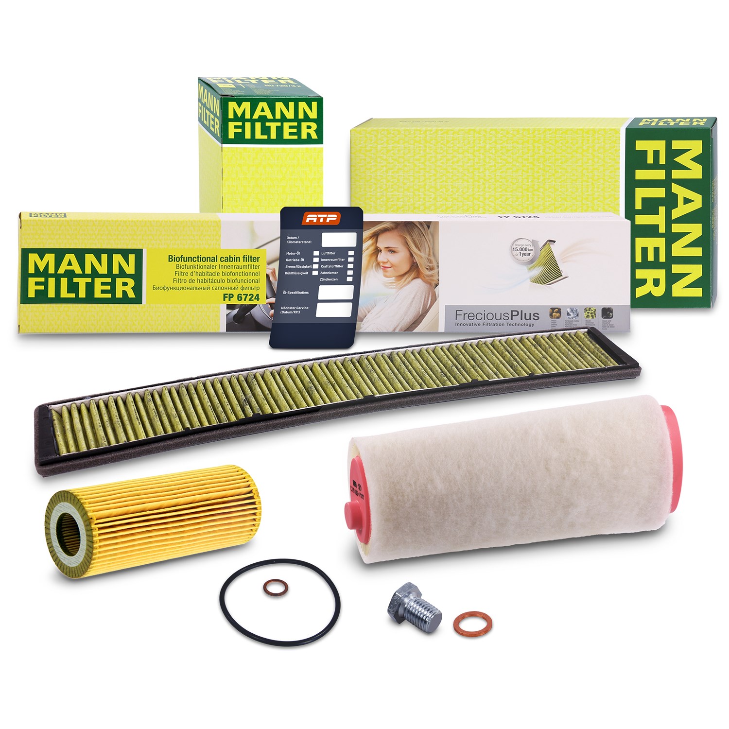 Mann-filter Inspektionspaket Filtersatz SET A [Hersteller-Nr. 10493120] für BMW