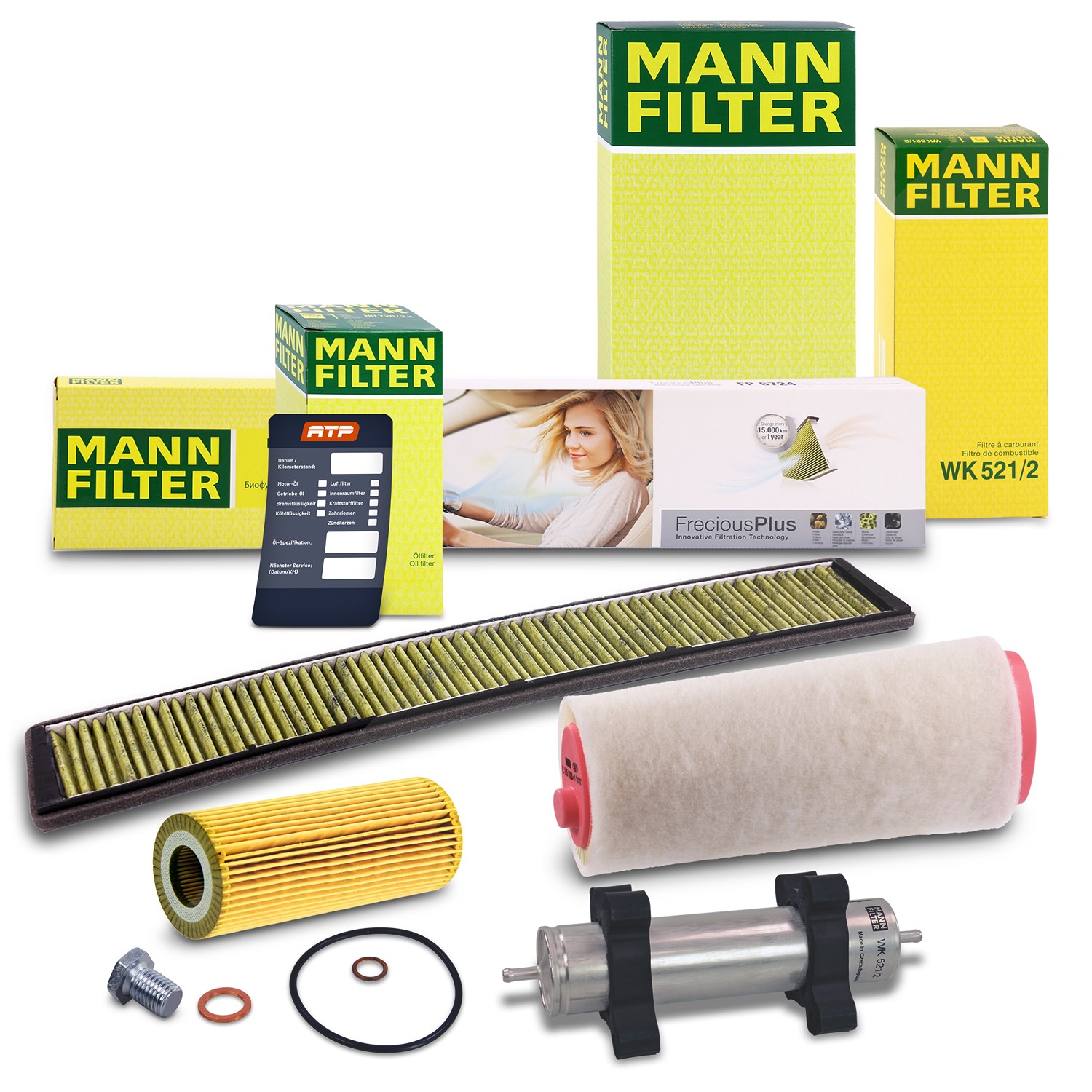 Mann-filter Inspektionspaket Filtersatz SET B [Hersteller-Nr. 10493122] für BMW