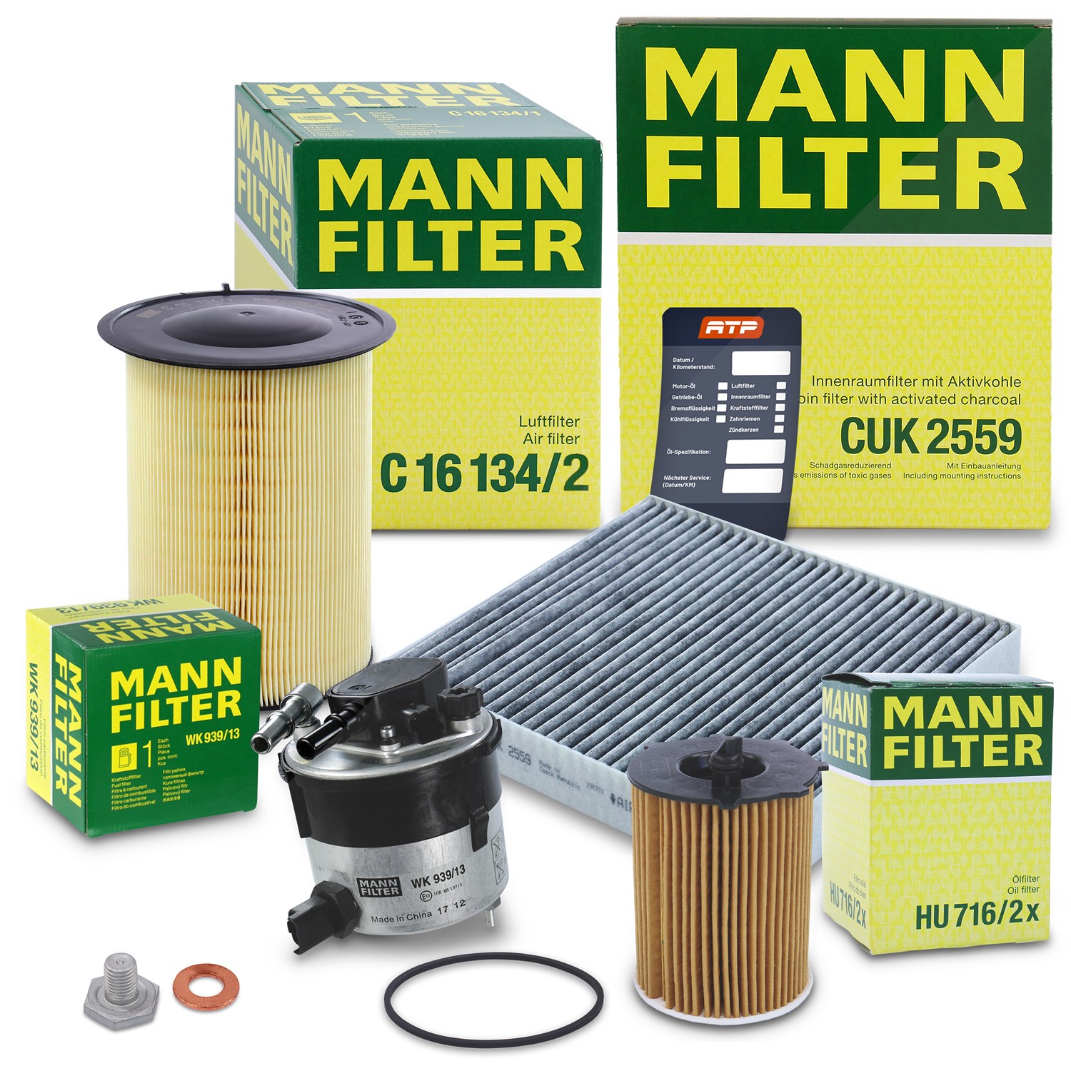 Mann-filter Inspektionspaket Filtersatz SET B [Hersteller-Nr. 10493126] für Ford