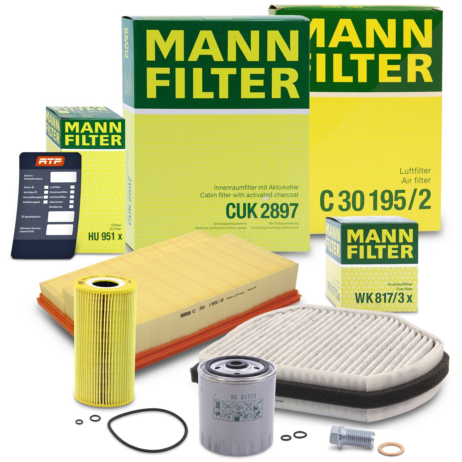 Mann-filter Inspektionspaket Filtersatz SET B [Hersteller-Nr. 10493132] für Mercedes-Benz