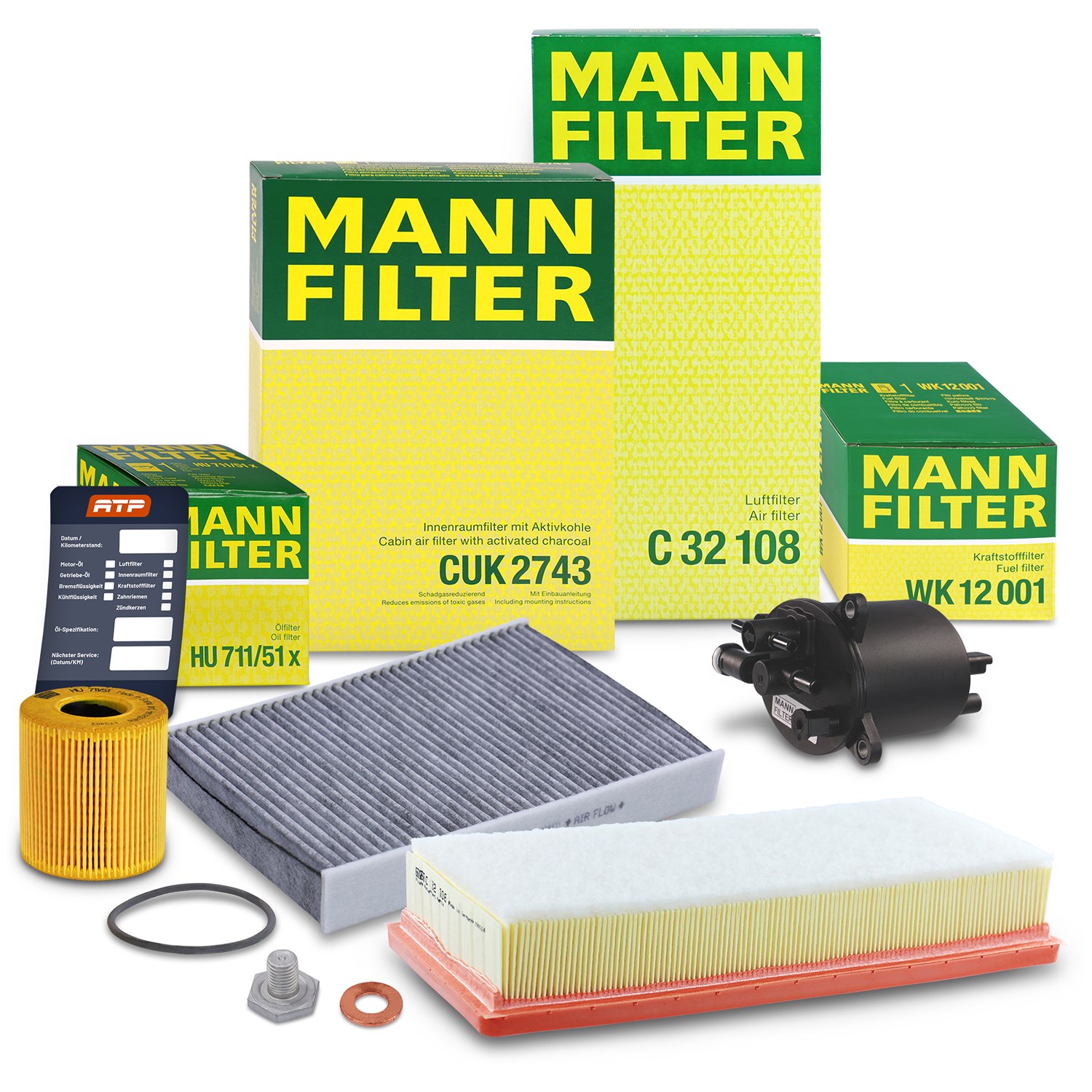 Mann-filter Inspektionspaket Filtersatz SET B [Hersteller-Nr. 10493136] für Peugeot