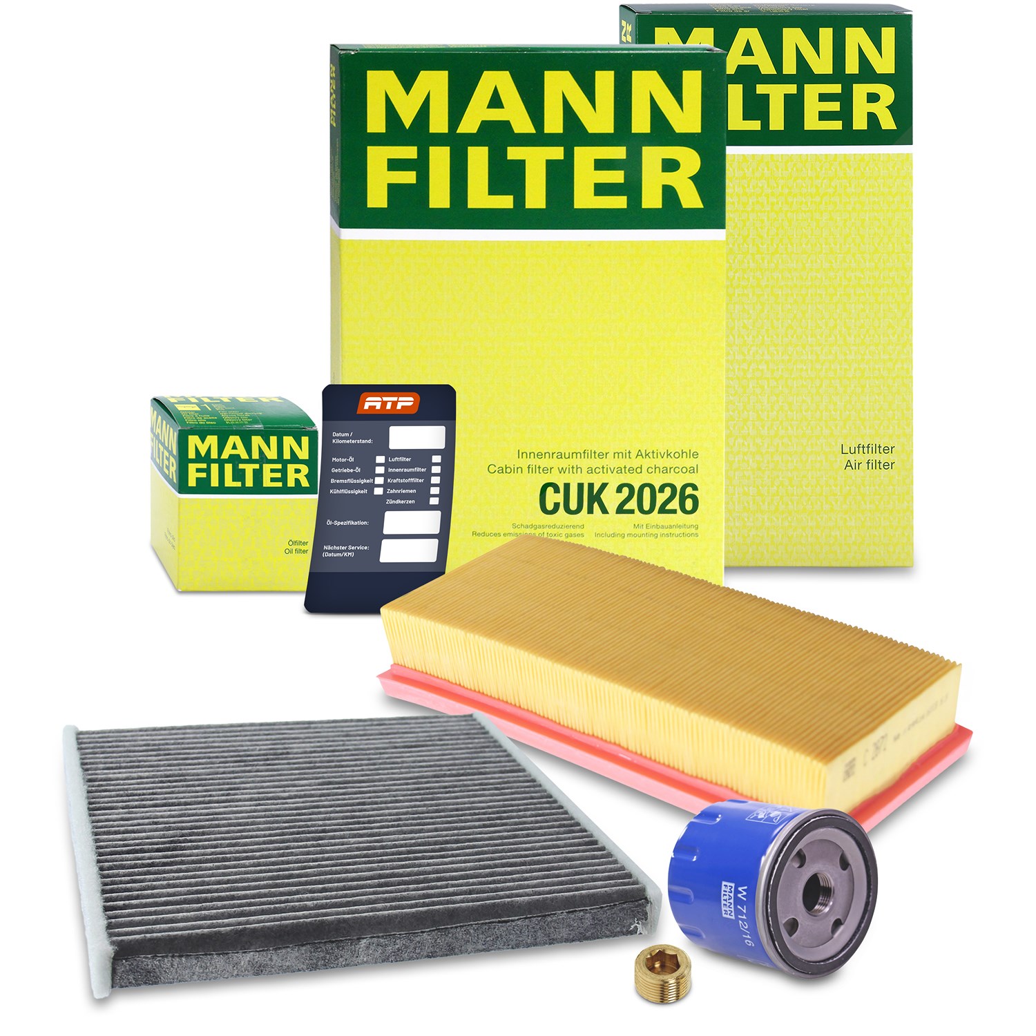 Mann-filter Inspektionspaket Filtersatz SET A [Hersteller-Nr. 10493185] für Fiat