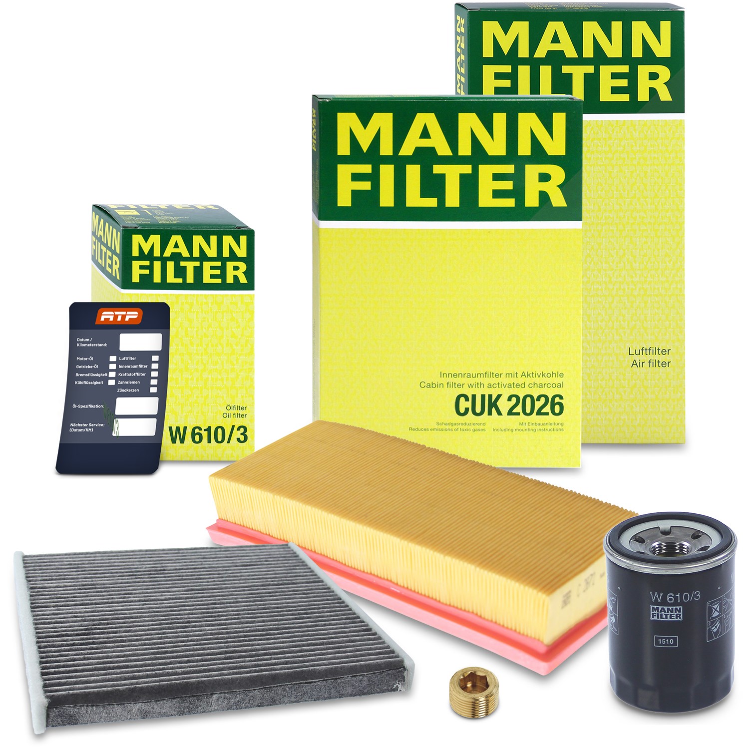 Mann-filter Inspektionspaket Filtersatz SET A [Hersteller-Nr. 10493186] für Fiat