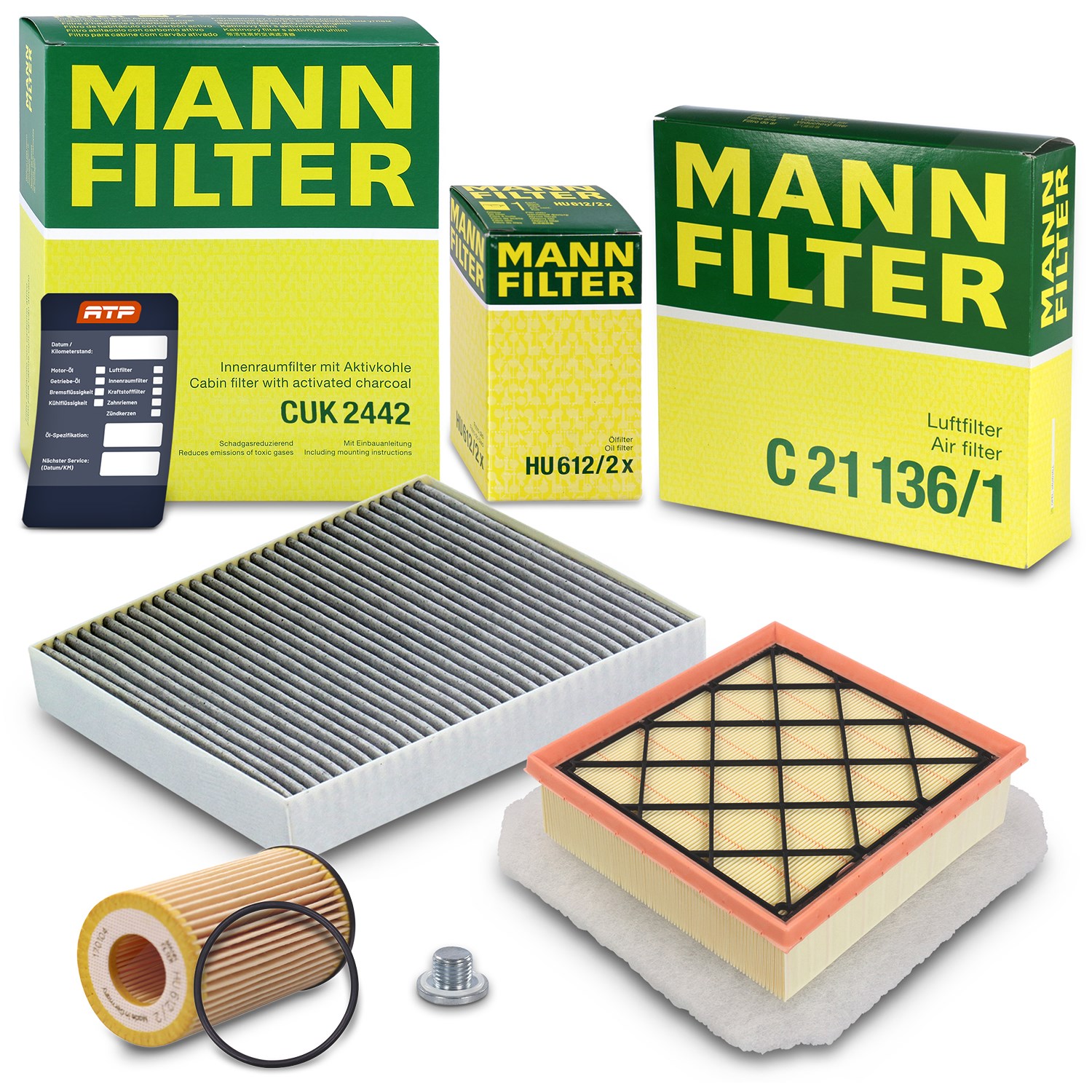 Mann-filter Inspektionspaket Filtersatz SET A [Hersteller-Nr. 10493219] für Opel