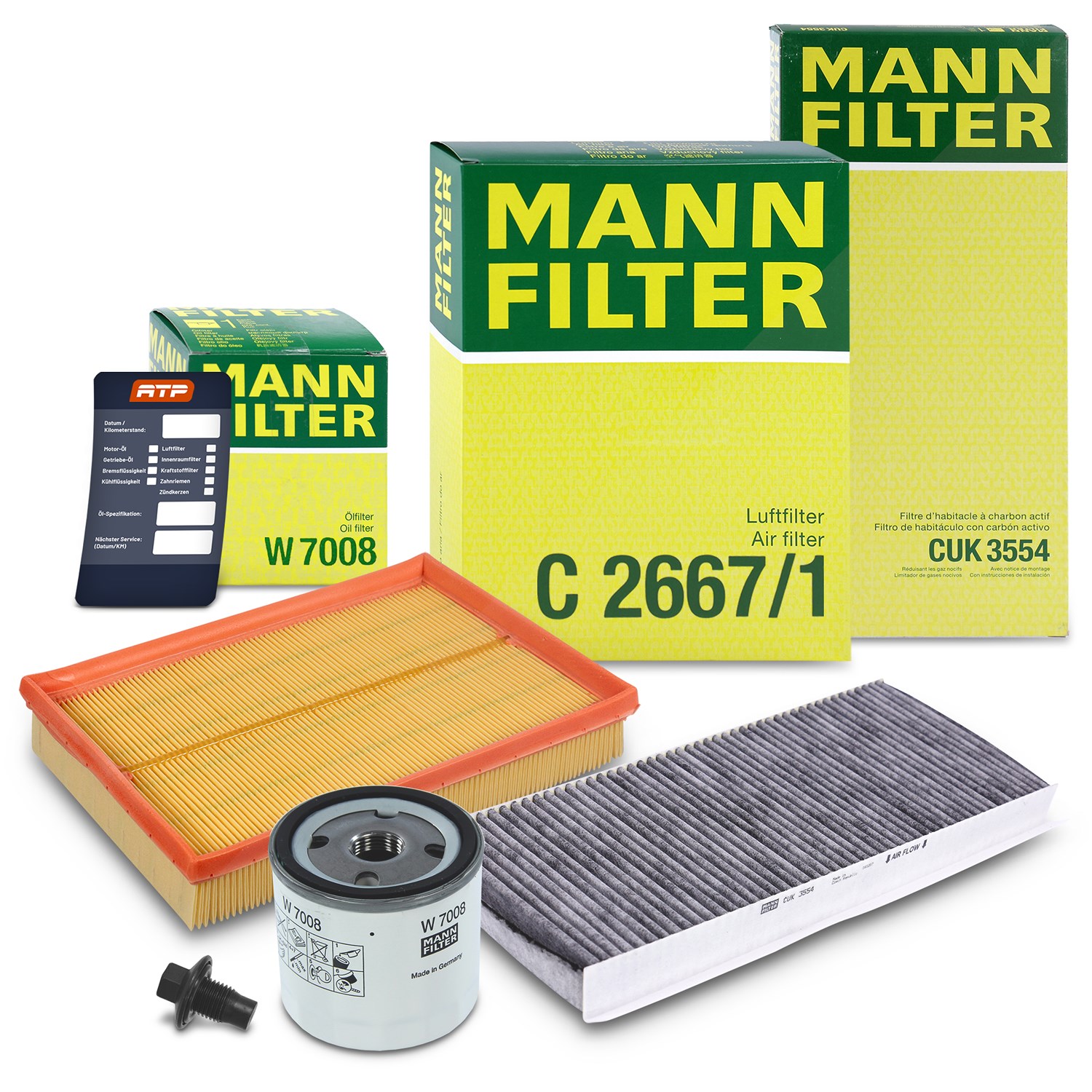 Mann-filter Inspektionspaket Filtersatz SET A [Hersteller-Nr. 10493243] für Mazda, Ford
