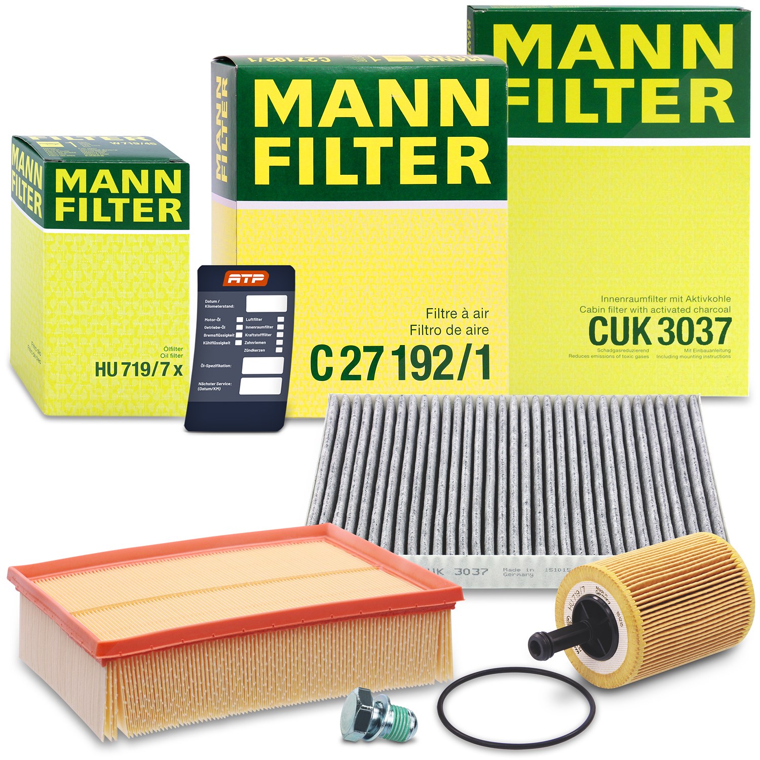 Mann-filter Inspektionspaket Filtersatz SET A [Hersteller-Nr. 10493262] für Audi, Seat