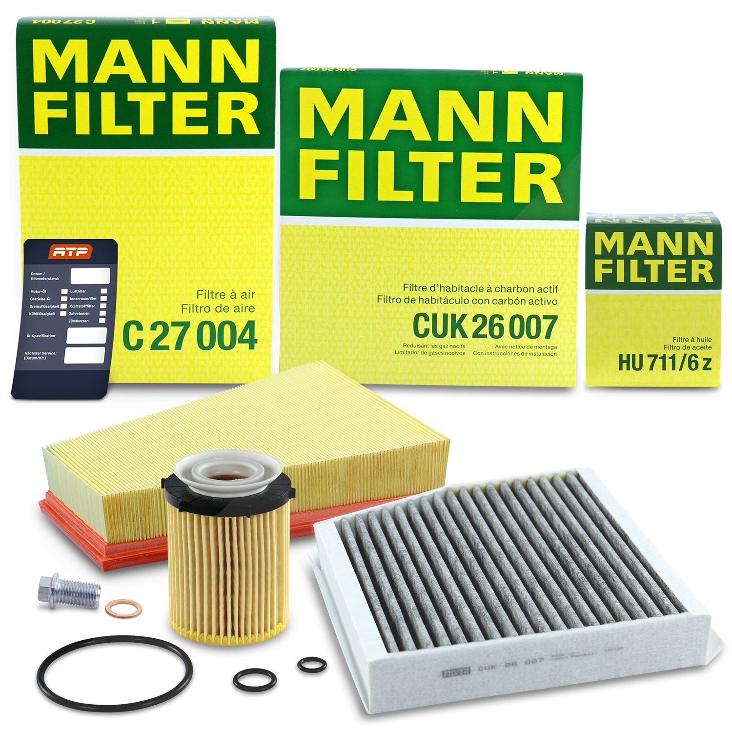 Mann-filter Inspektionspaket Filtersatz SET A [Hersteller-Nr. 10493266] für Mercedes-Benz, Infiniti