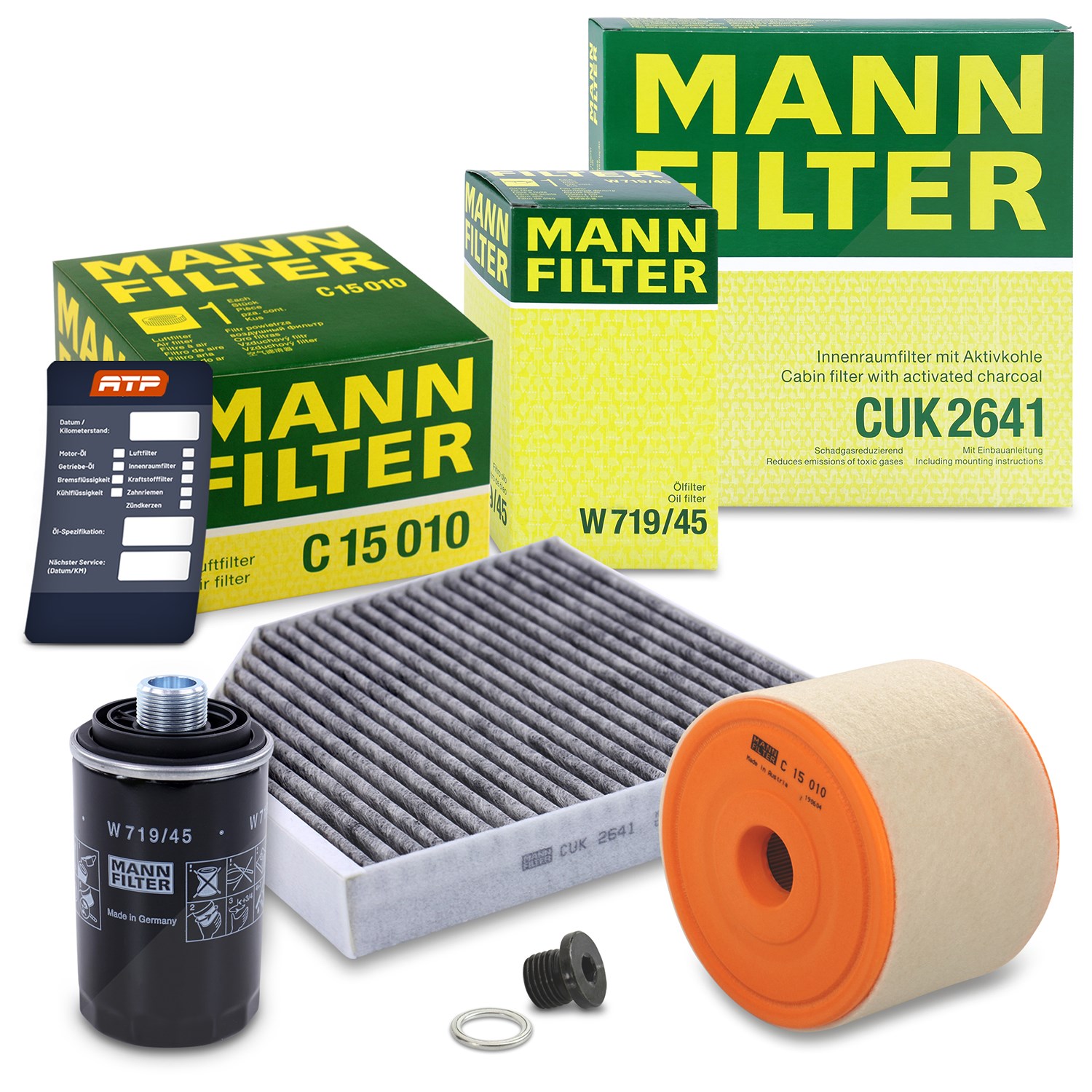 Mann-filter Inspektionspaket Filtersatz SET A [Hersteller-Nr. 10493272] für Audi