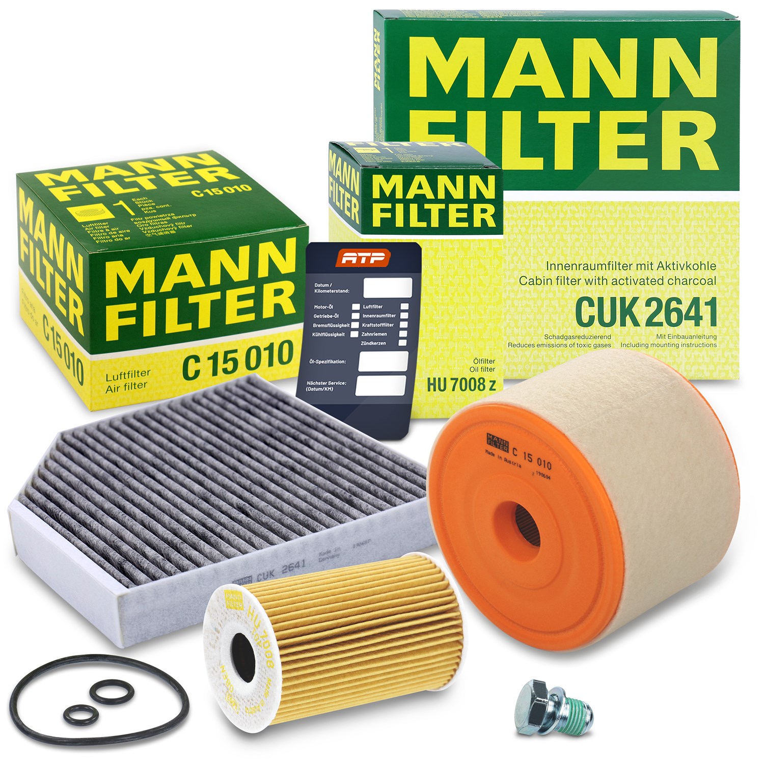 Mann-filter Inspektionspaket Filtersatz SET A [Hersteller-Nr. 10493273] für Audi
