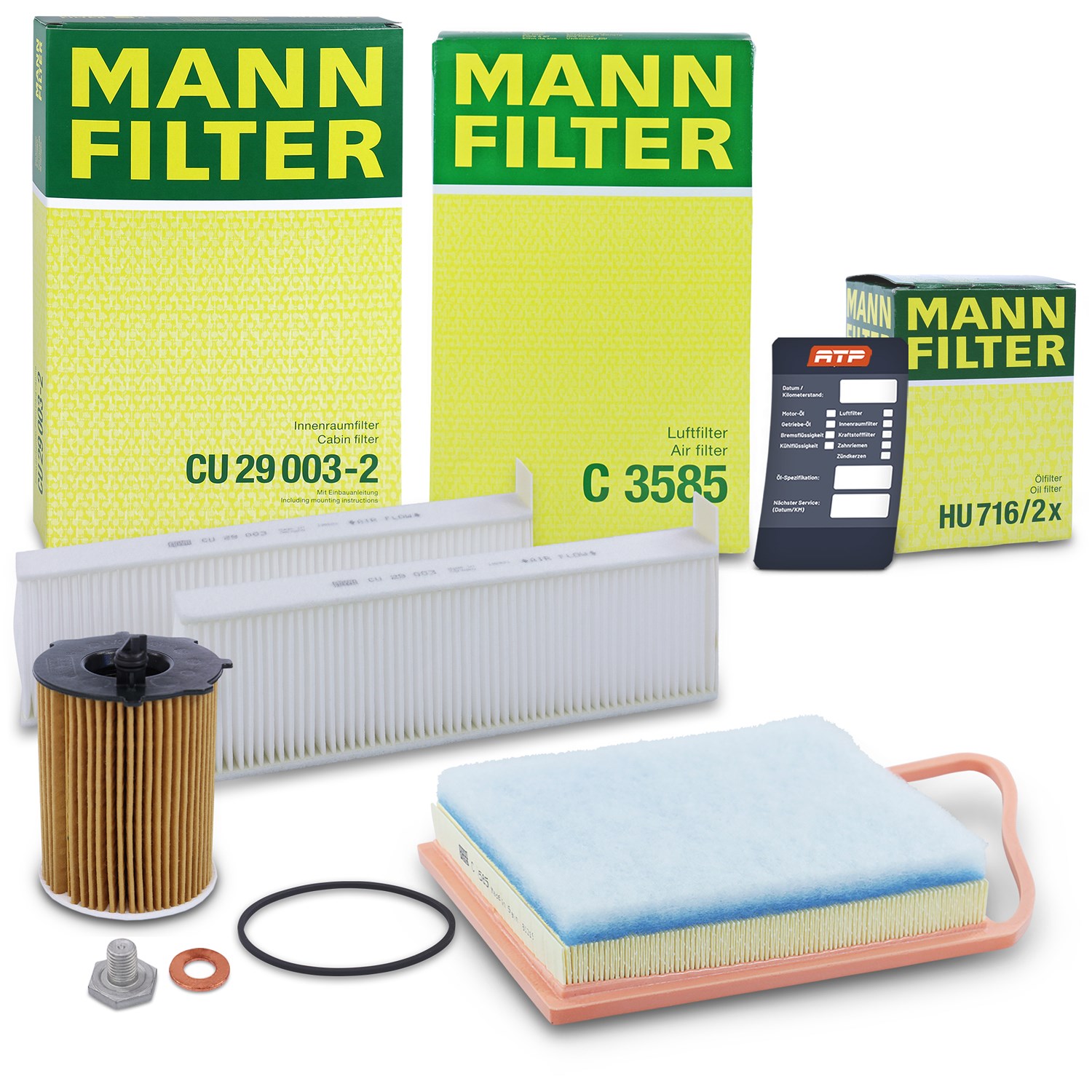 Mann-filter Inspektionspaket Filtersatz SET A [Hersteller-Nr. 10493286] für Peugeot, Citroën