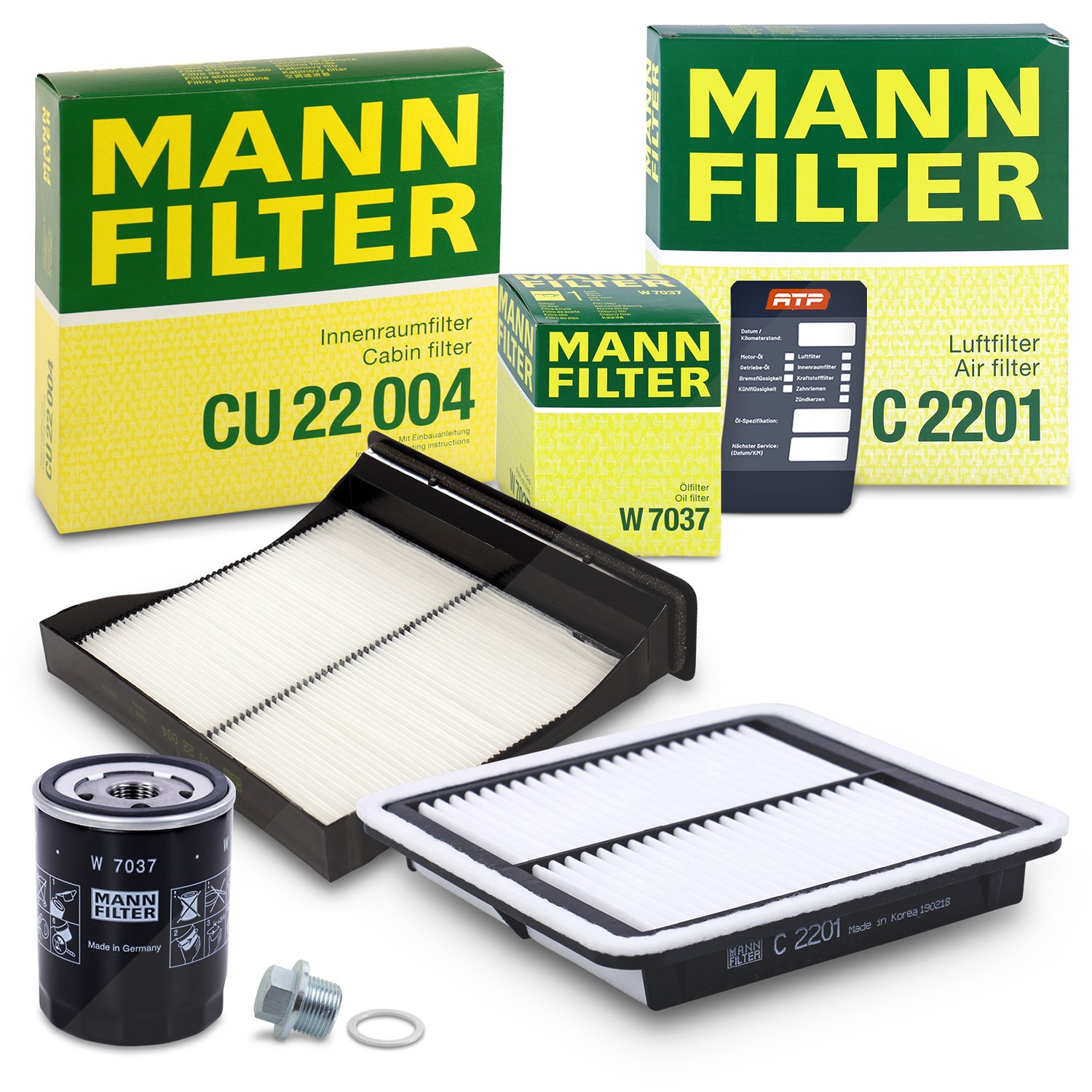 Mann-filter Inspektionspaket Filtersatz SET A [Hersteller-Nr. 10493327] für Subaru
