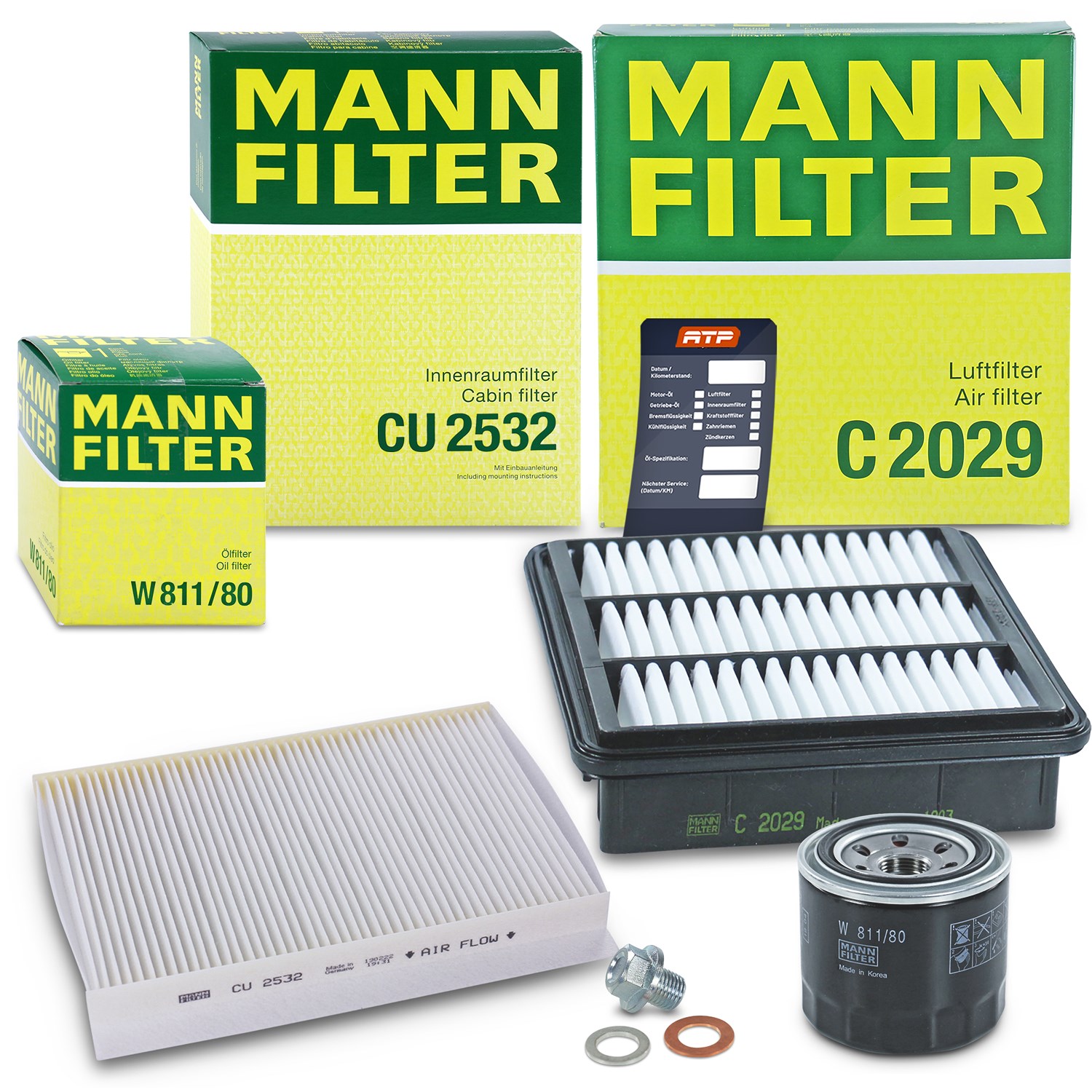 Mann-filter Inspektionspaket Filtersatz SET A [Hersteller-Nr. 10493328] für Hyundai, Kia