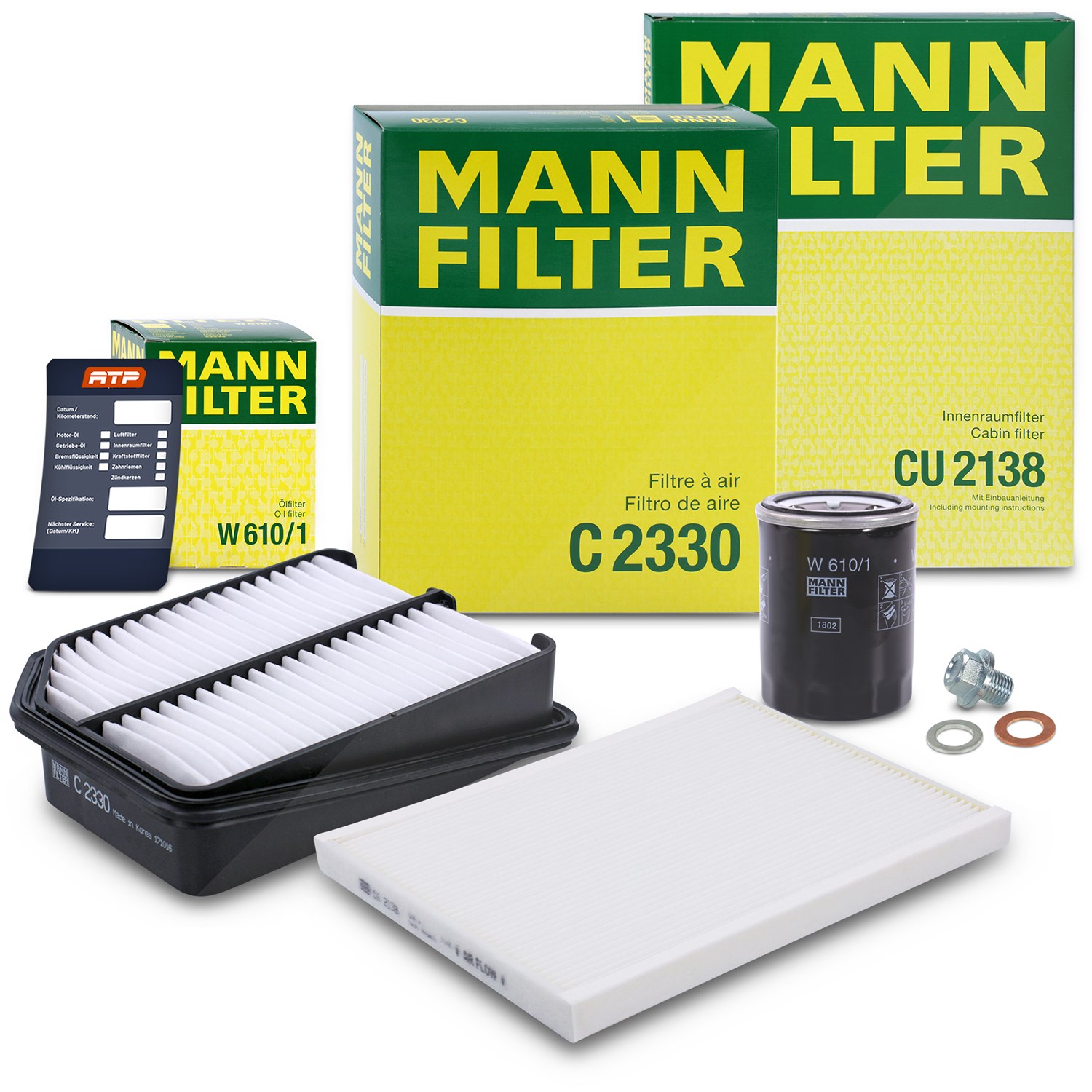 Mann-filter Inspektionspaket Filtersatz SET A [Hersteller-Nr. 10493331] für Suzuki