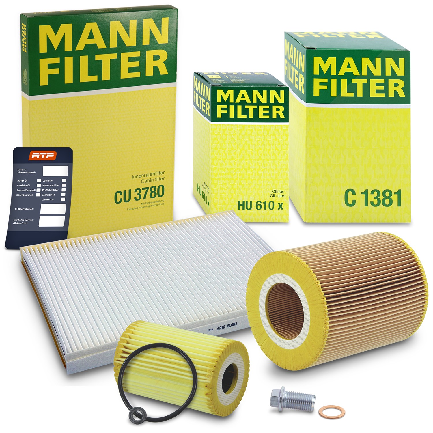 Mann-filter Inspektionspaket Filtersatz SET A [Hersteller-Nr. 10493339] für Mercedes-Benz