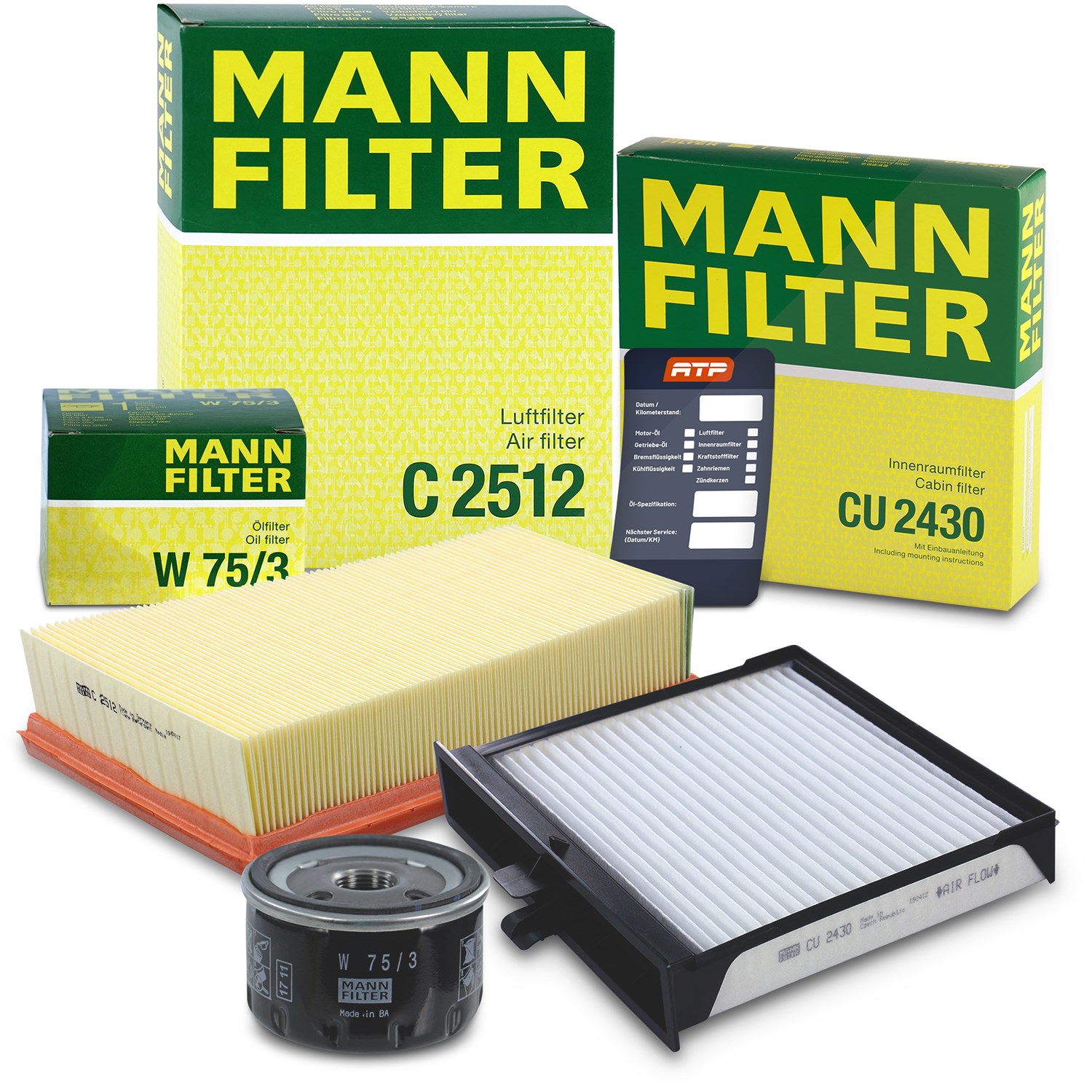 Mann-filter Inspektionspaket Filtersatz SET A [Hersteller-Nr. 10493340] für Renault