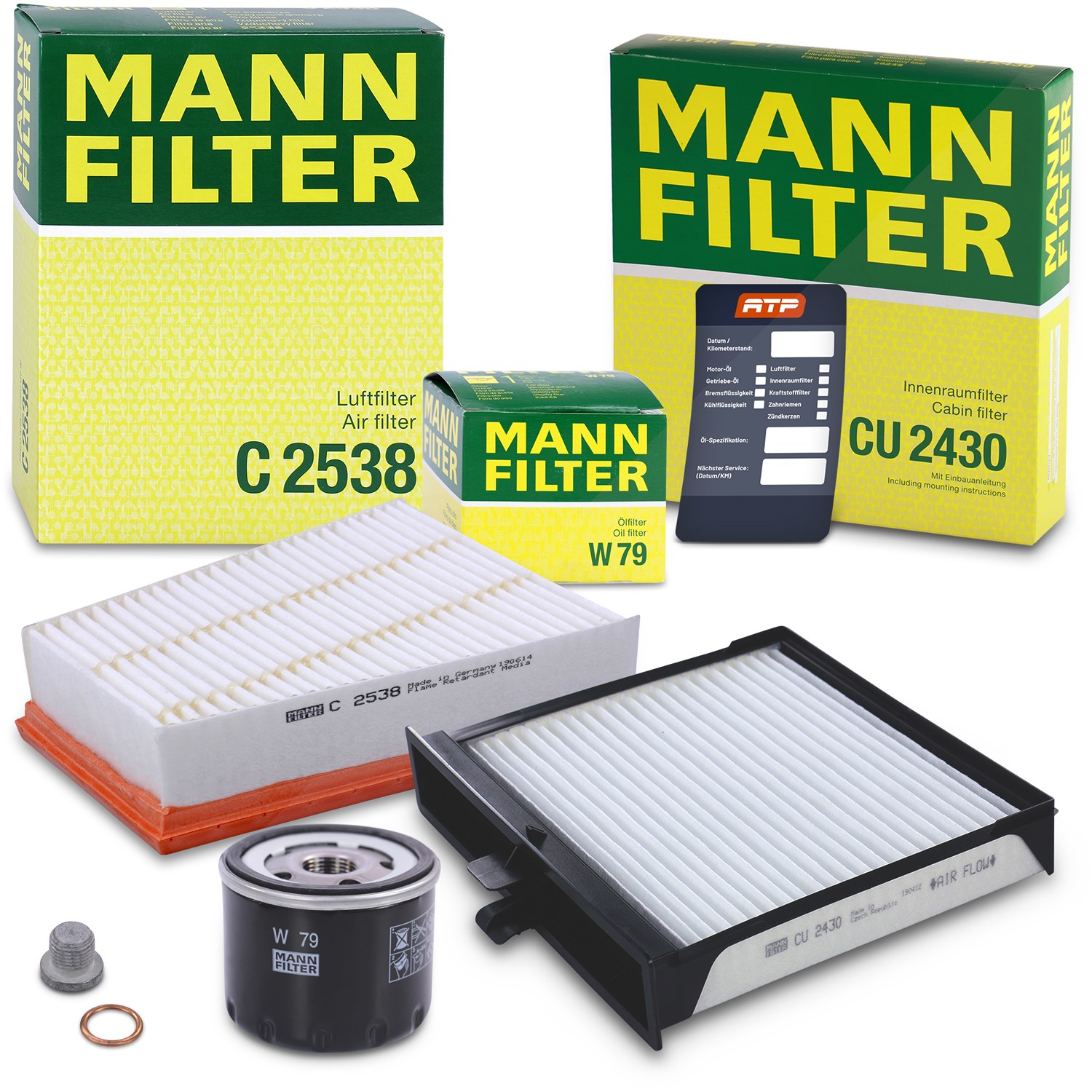 Mann-filter Inspektionspaket Filtersatz SET A [Hersteller-Nr. 10493342] für Renault