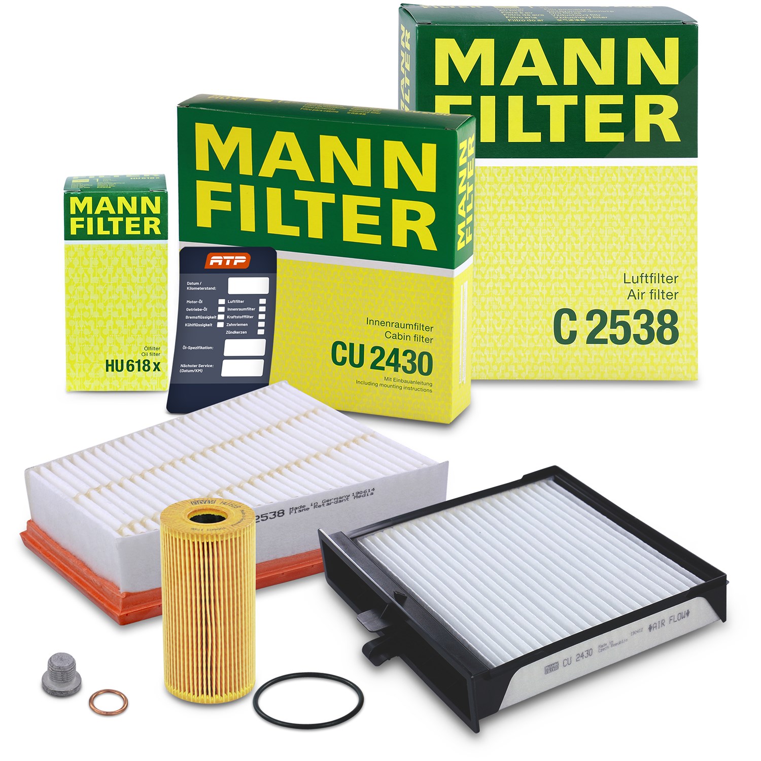 Mann-filter Inspektionspaket Filtersatz SET A [Hersteller-Nr. 10493344] für Renault