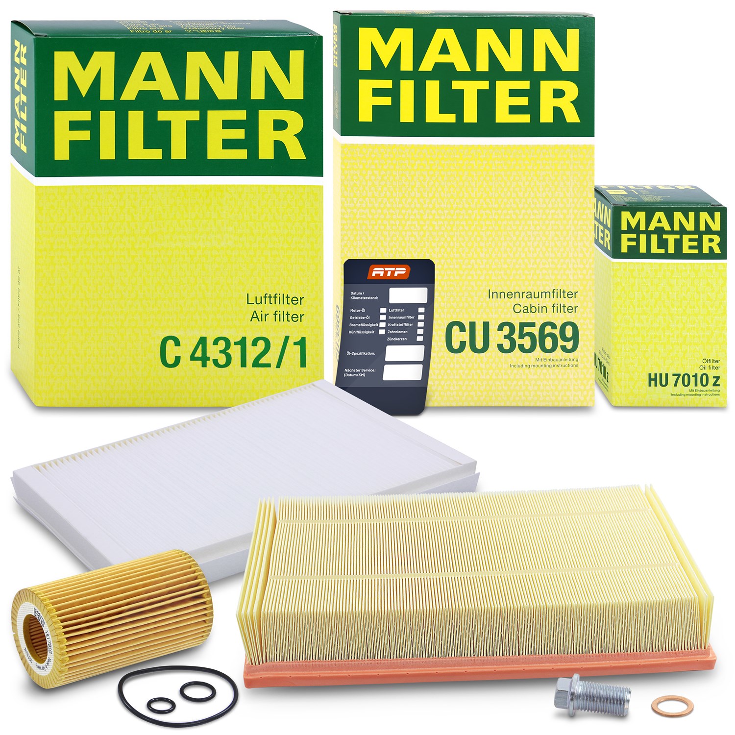 Mann-filter Inspektionspaket Filtersatz SET A [Hersteller-Nr. 10493351] für Mercedes-Benz