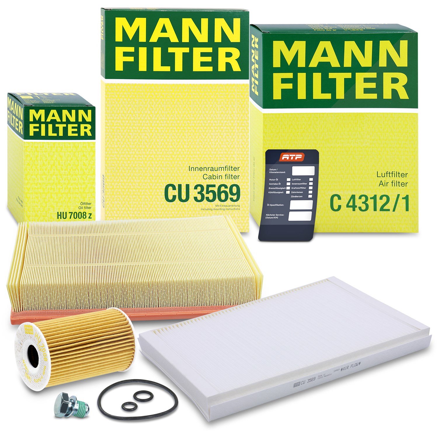 Mann-filter Inspektionspaket Filtersatz SET A [Hersteller-Nr. 10493355] für VW