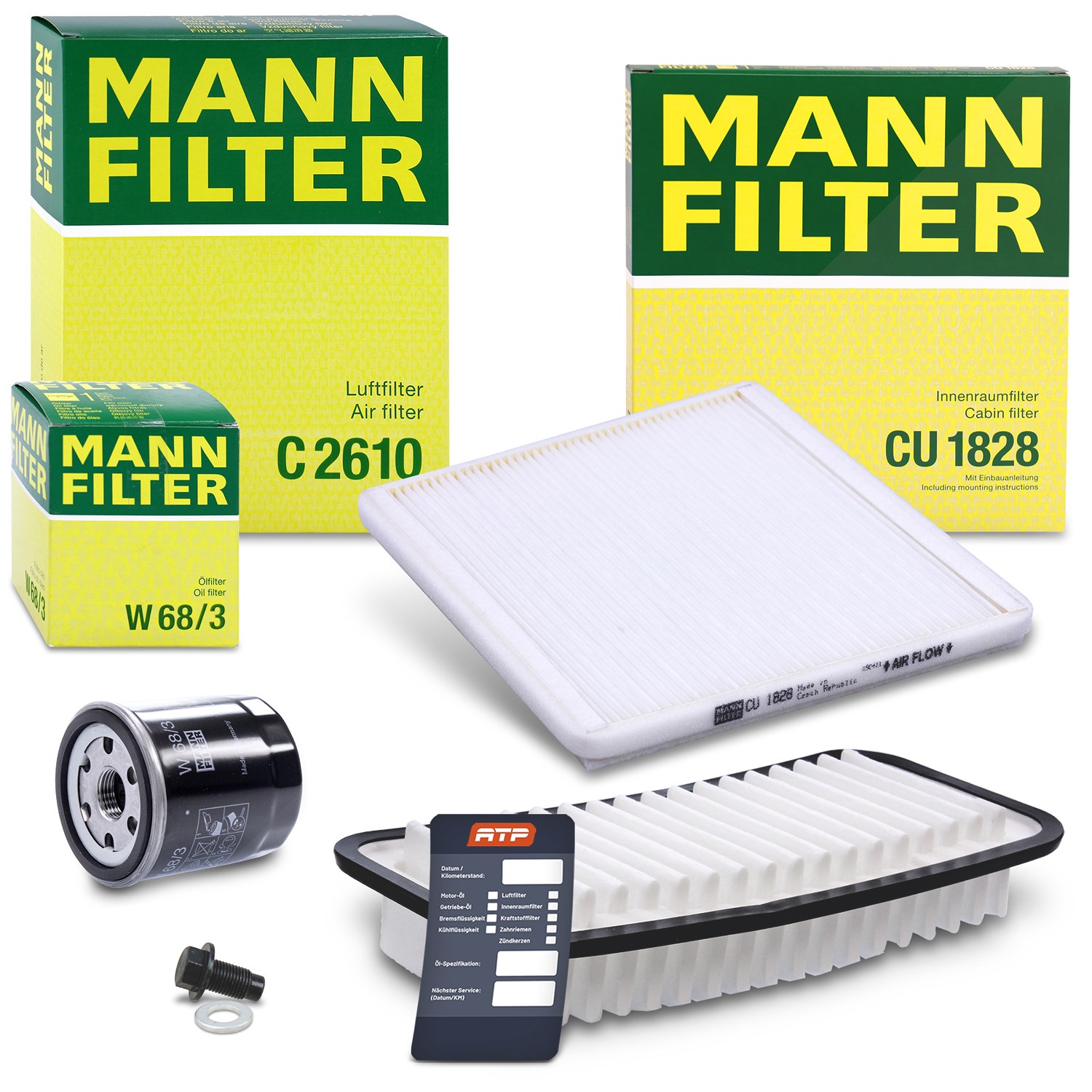 Mann-filter Inspektionspaket Filtersatz SET A [Hersteller-Nr. 10493363] für Toyota