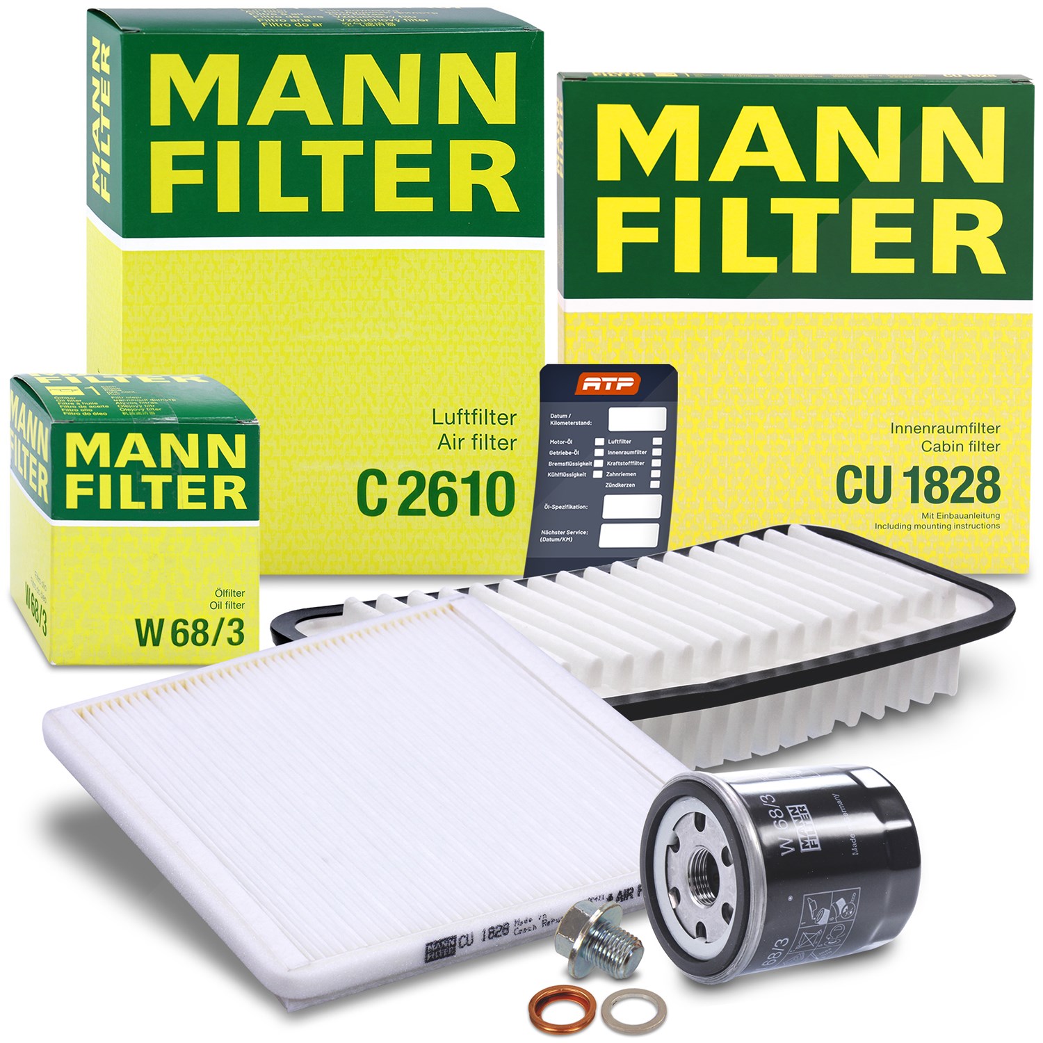 Mann-filter Inspektionspaket Filtersatz SET A [Hersteller-Nr. 10493364] für Toyota