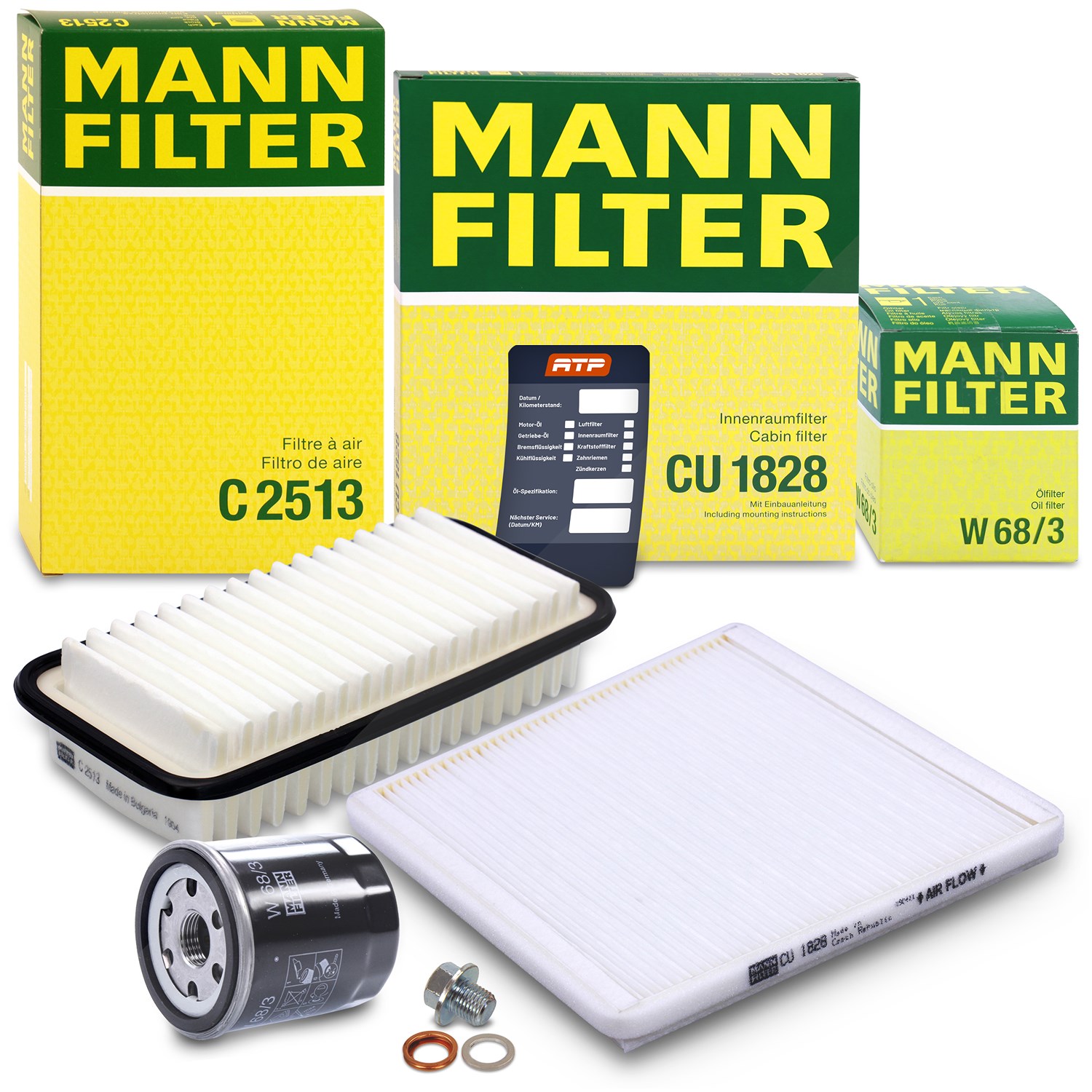 Mann-filter Inspektionspaket Filtersatz SET A [Hersteller-Nr. 10493365] für Toyota
