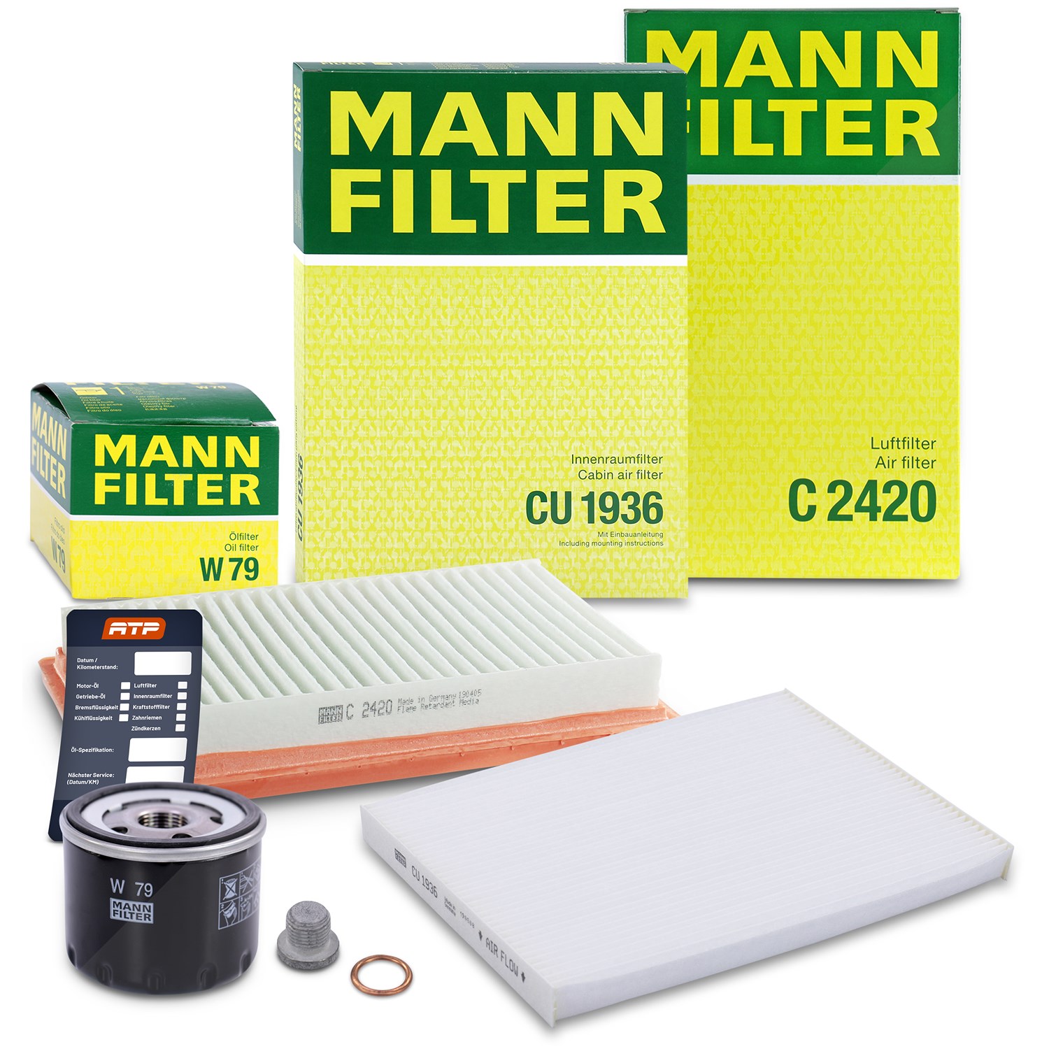 Mann-filter Inspektionspaket Filtersatz SET A [Hersteller-Nr. 10493366] für Nissan