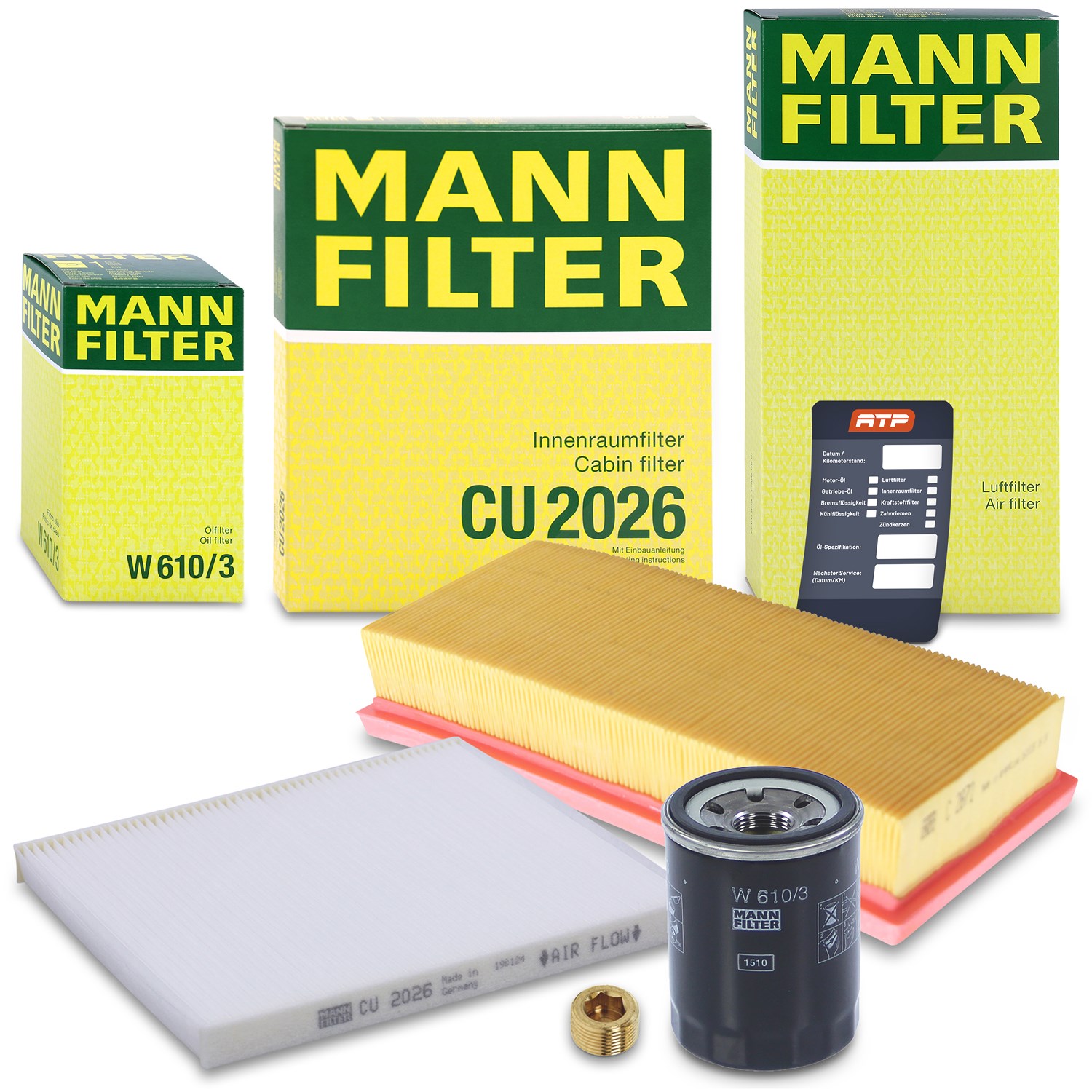 Mann-filter Inspektionspaket Filtersatz SET A [Hersteller-Nr. 10493370] für Fiat