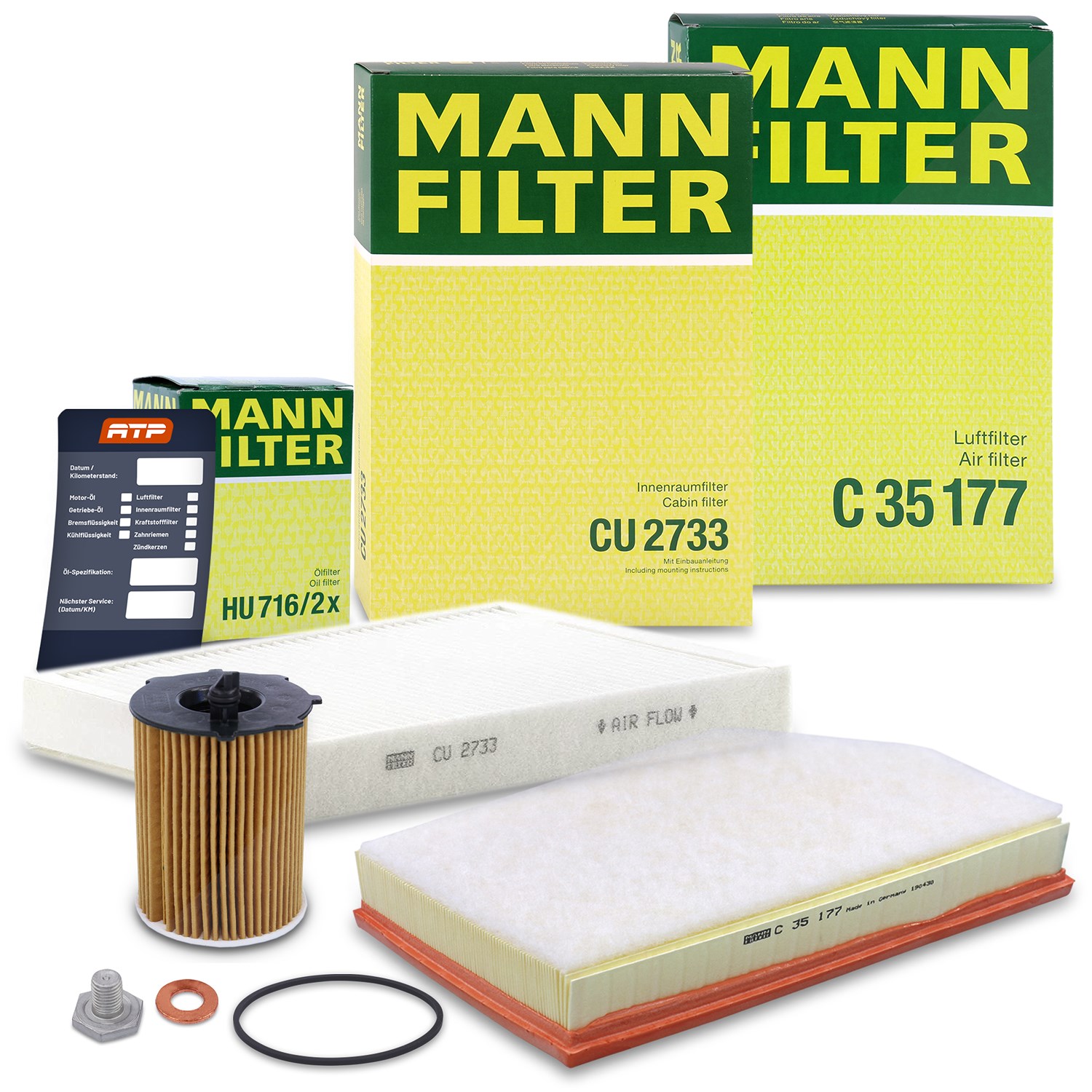 Mann-filter Inspektionspaket Filtersatz SET A [Hersteller-Nr. 10493378] für Volvo