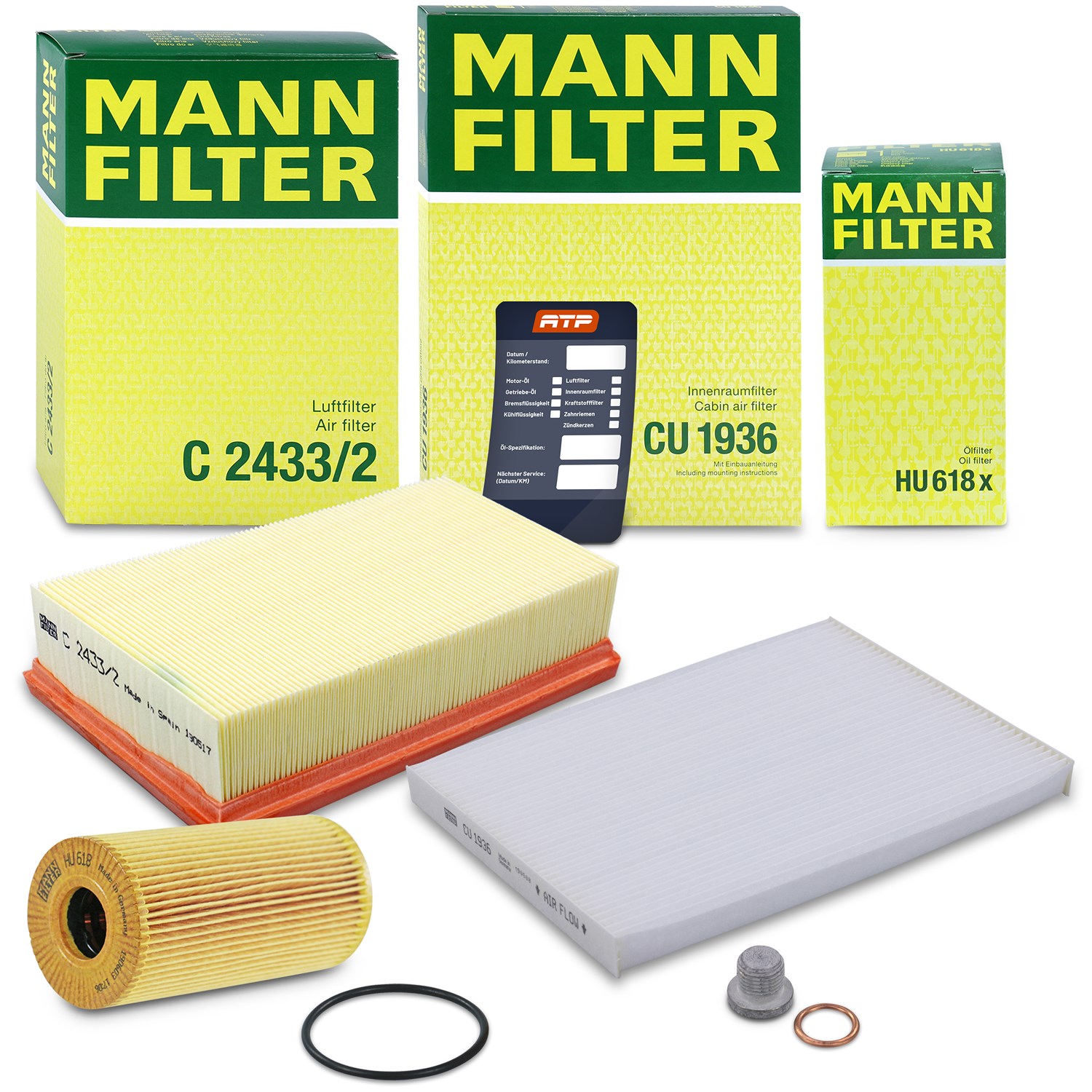 Mann-filter Inspektionspaket Filtersatz SET A [Hersteller-Nr. 10493368] für Nissan
