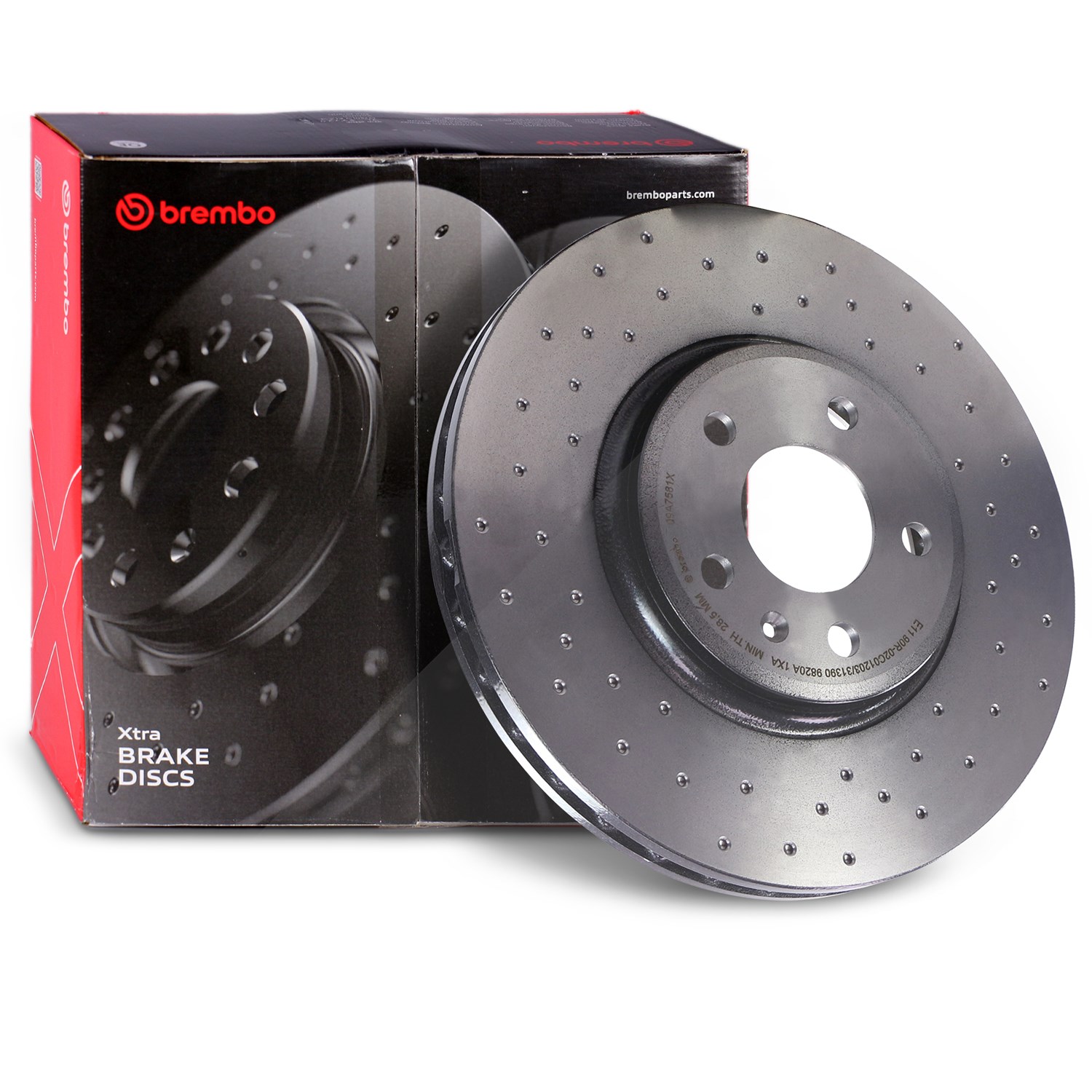 Brembo 1x Bremsscheibe Vorderachse [Hersteller-Nr. 09.A758.1X] für Audi