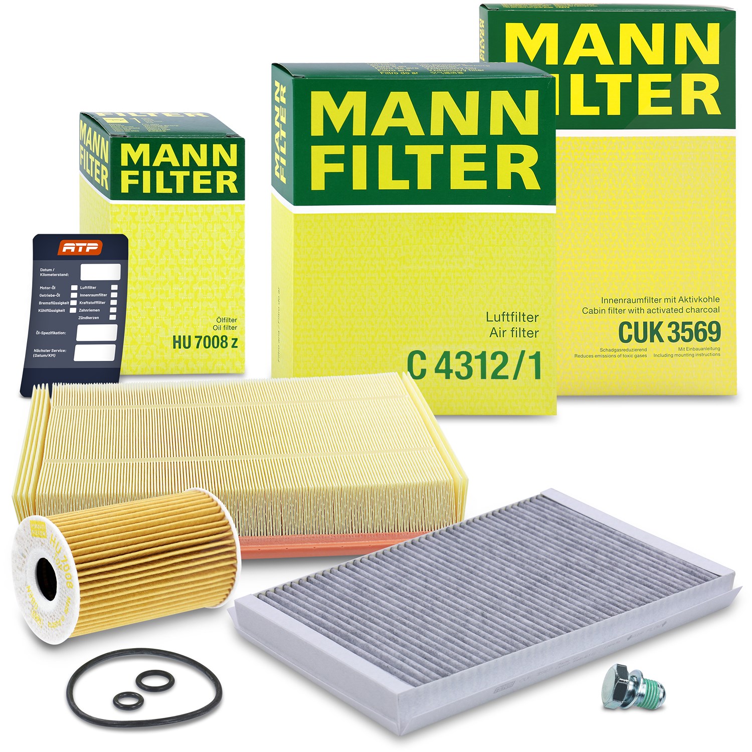 Mann-filter Inspektionspaket Filtersatz SET A [Hersteller-Nr. 10493383] für VW