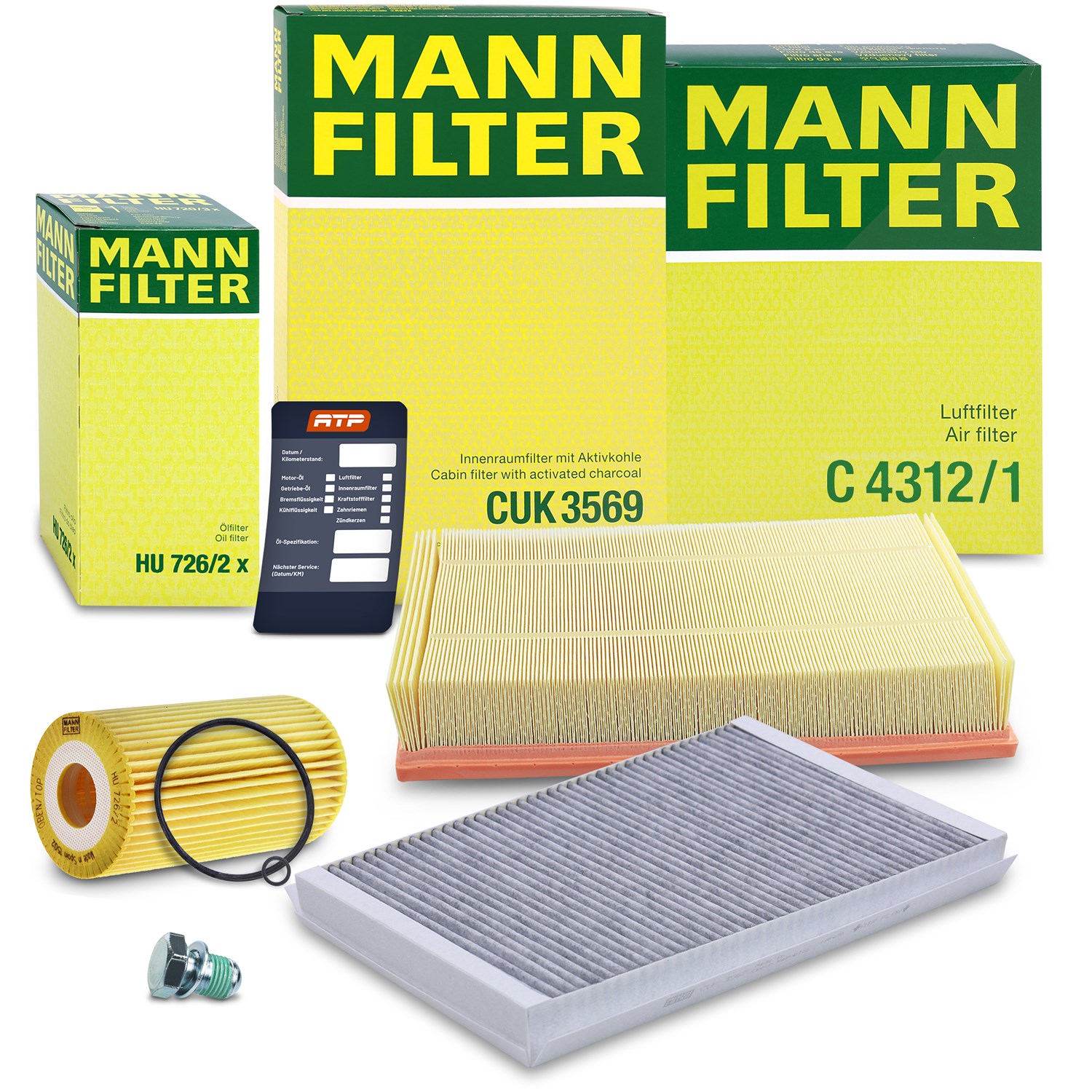 Mann-filter Inspektionspaket Filtersatz SET A [Hersteller-Nr. 10493385] für VW