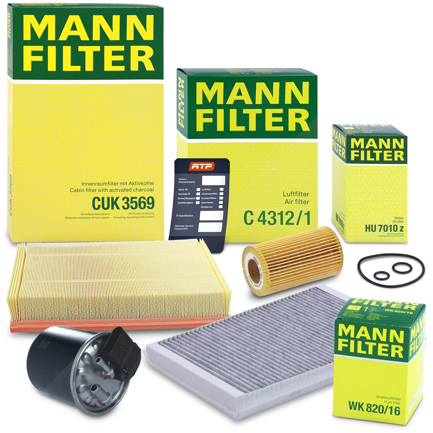Mann-filter Inspektionspaket Filtersatz SET B [Hersteller-Nr. 10493392] für Mercedes-Benz