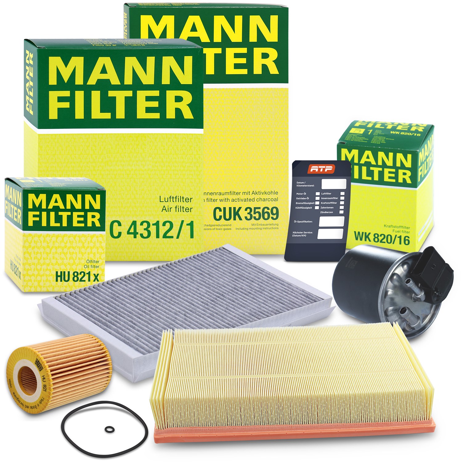 Mann-filter Inspektionspaket Filtersatz SET B [Hersteller-Nr. 10493393] für Mercedes-Benz