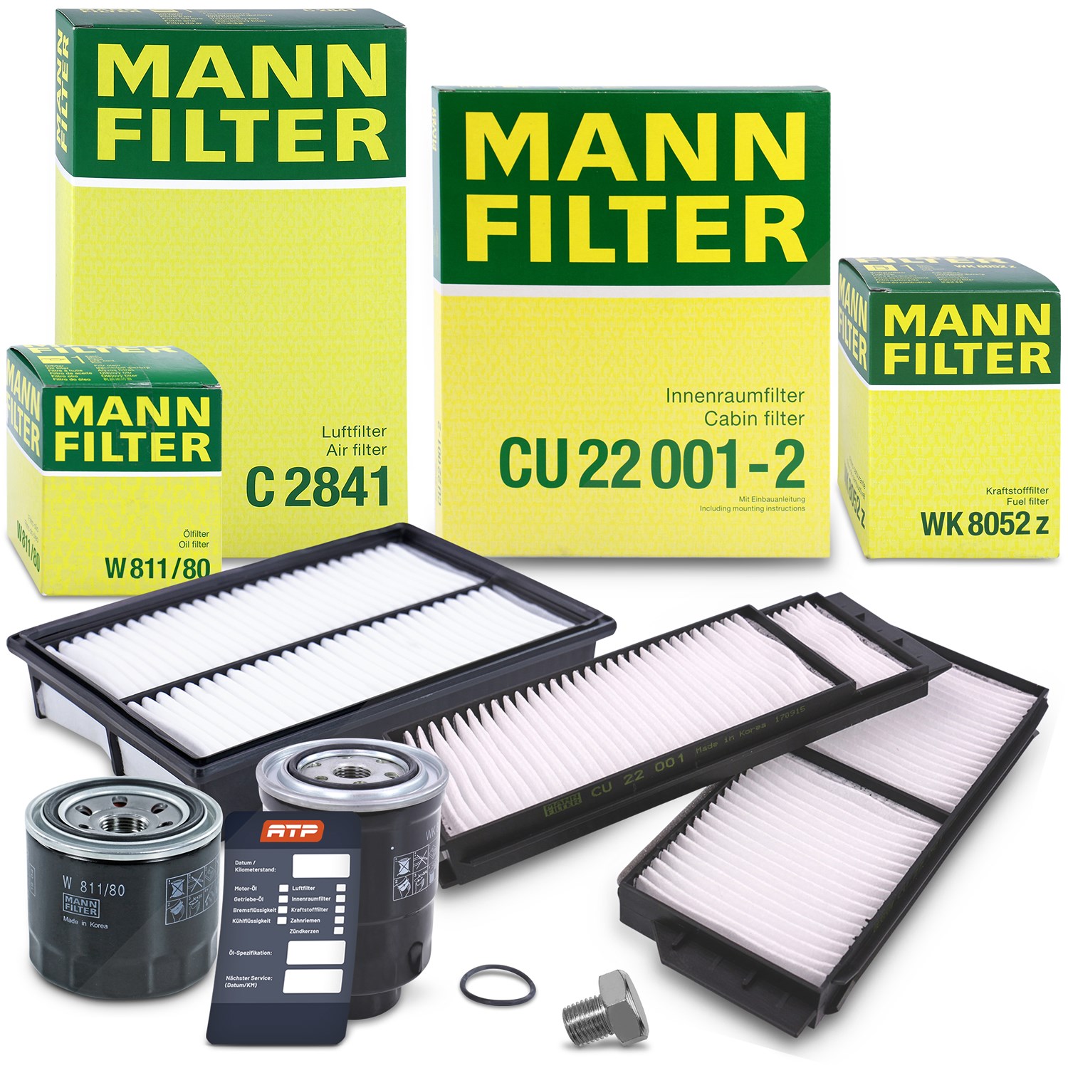 Mann-filter Inspektionspaket Filtersatz SET B [Hersteller-Nr. 10493395] für Mazda
