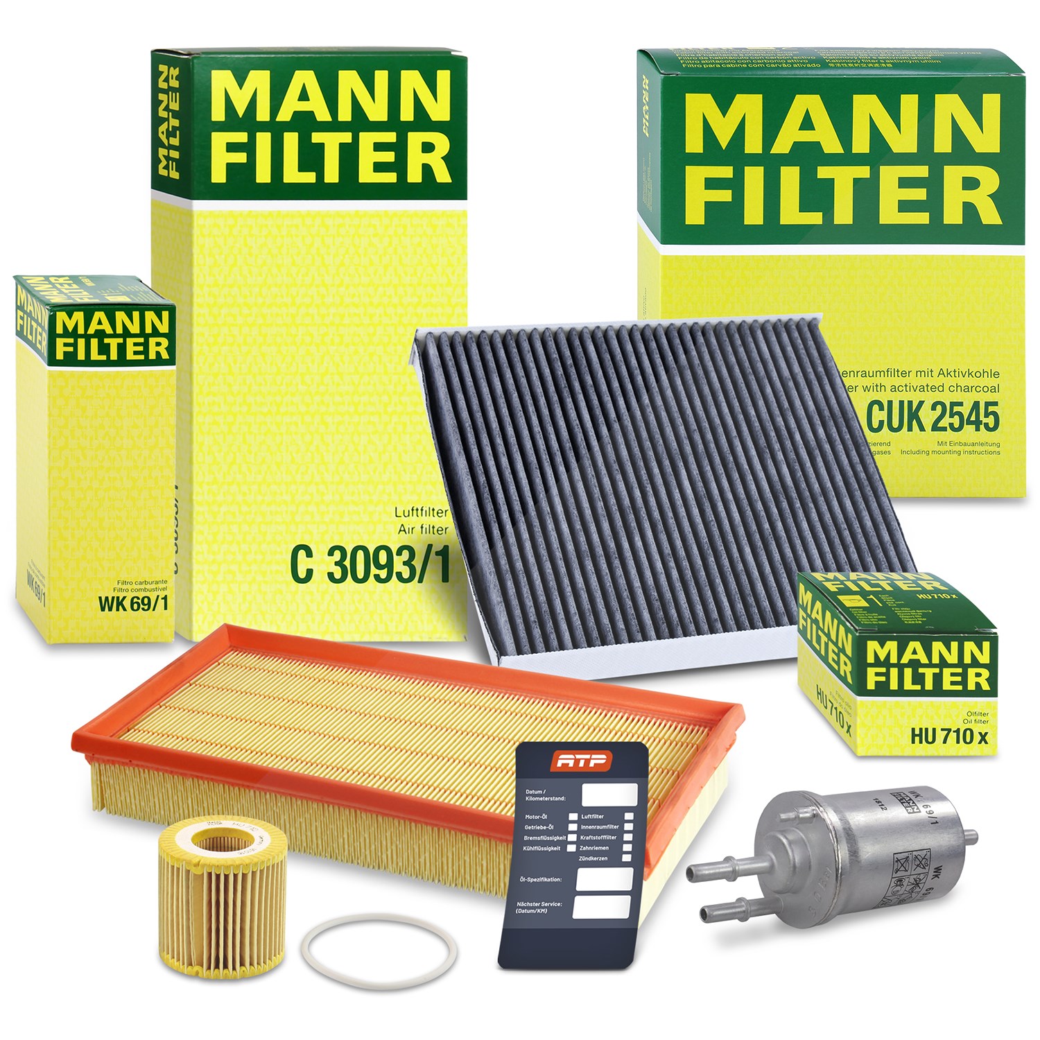 Mann-filter Inspektionspaket Filtersatz SET B [Hersteller-Nr. 10493403] für Seat, Skoda, VW