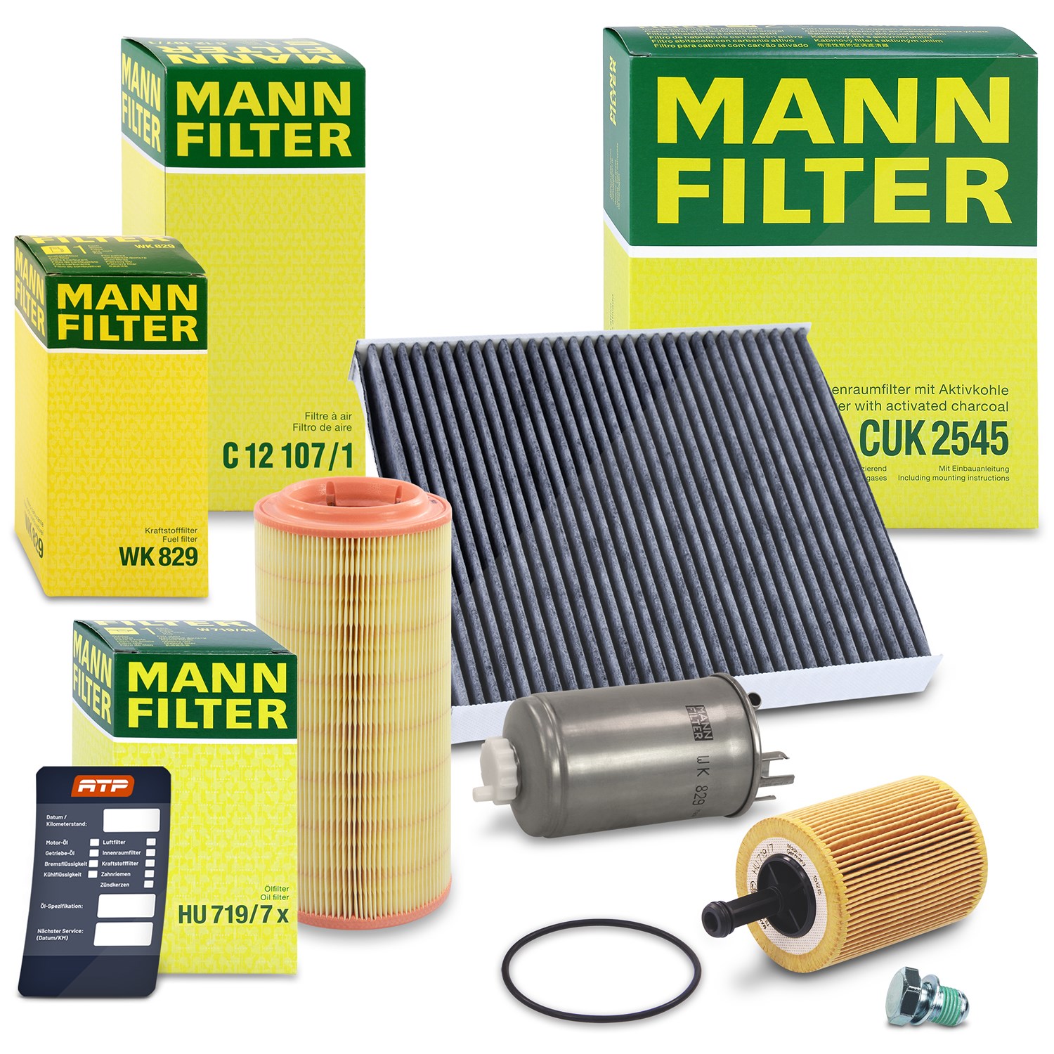 Mann-filter Inspektionspaket Filtersatz SET B [Hersteller-Nr. 10493411] für Audi